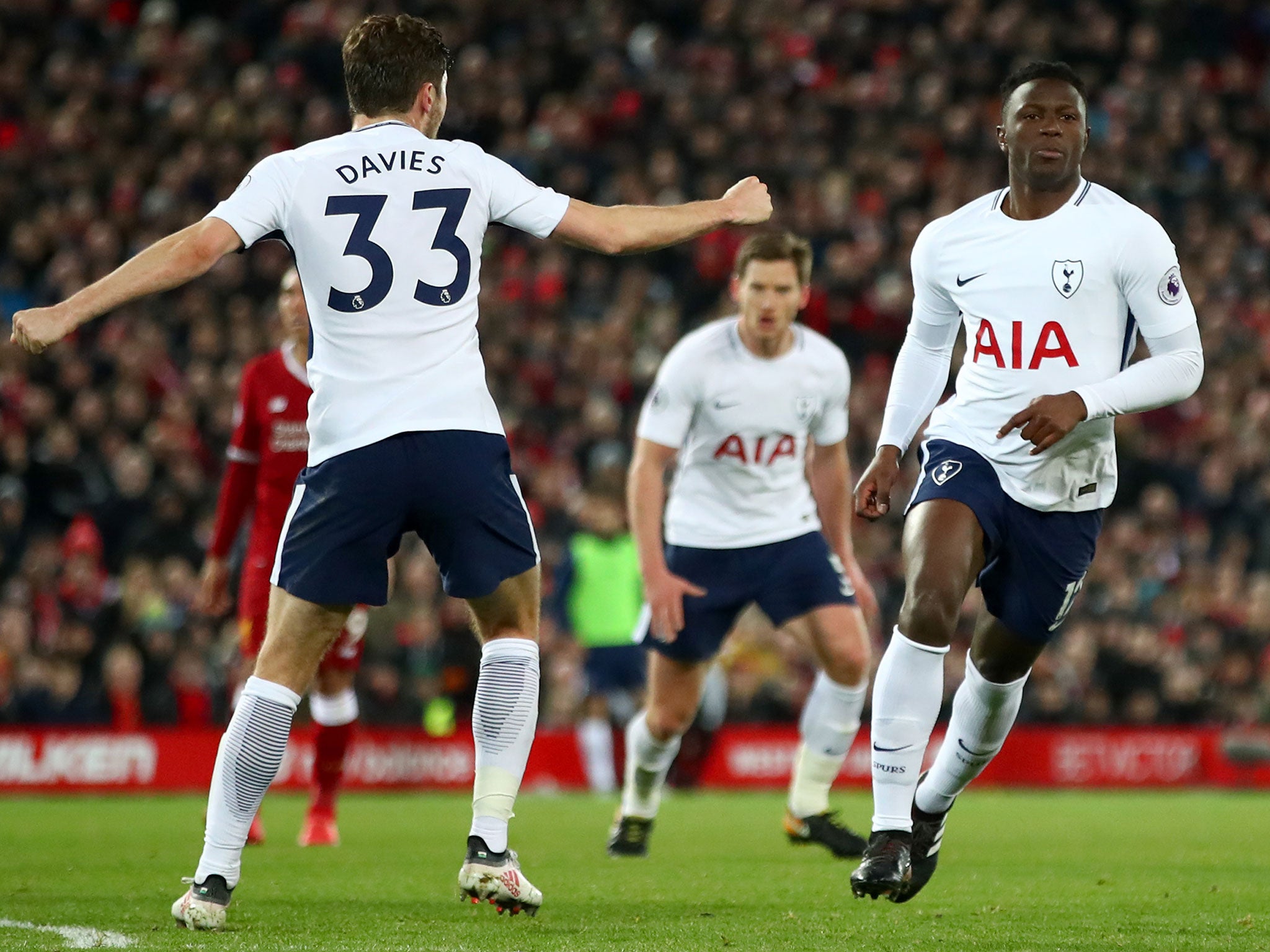 Victor Wanyama scored a superb goal for Spurs against Liverpool