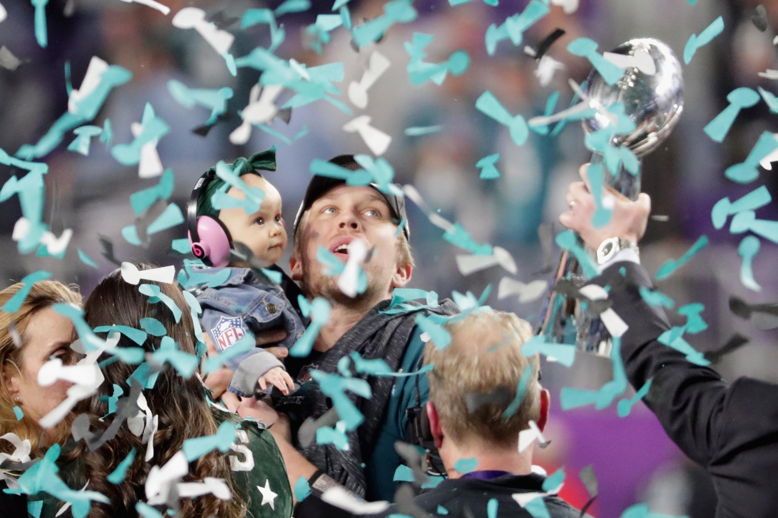 Nick Foles helped the Eagles win their first-ever Vince Lombardi trophy