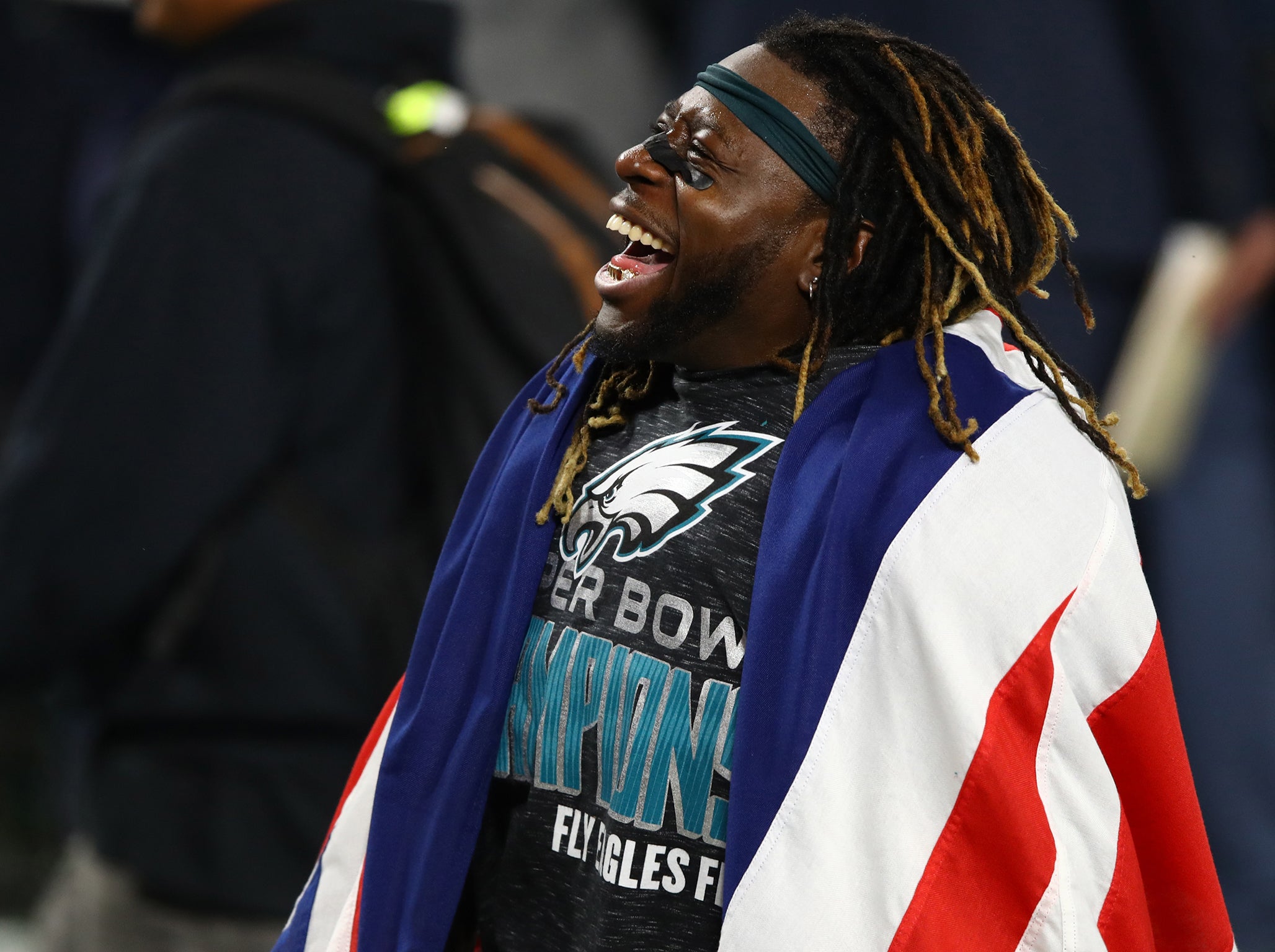 Jay Ajayi draped in the Union Flag