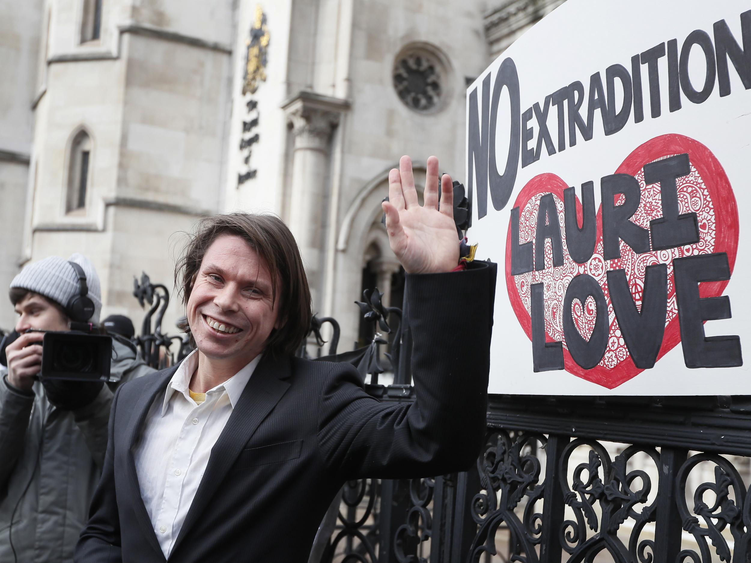 Mr Love outside the Royal Courts of Justice