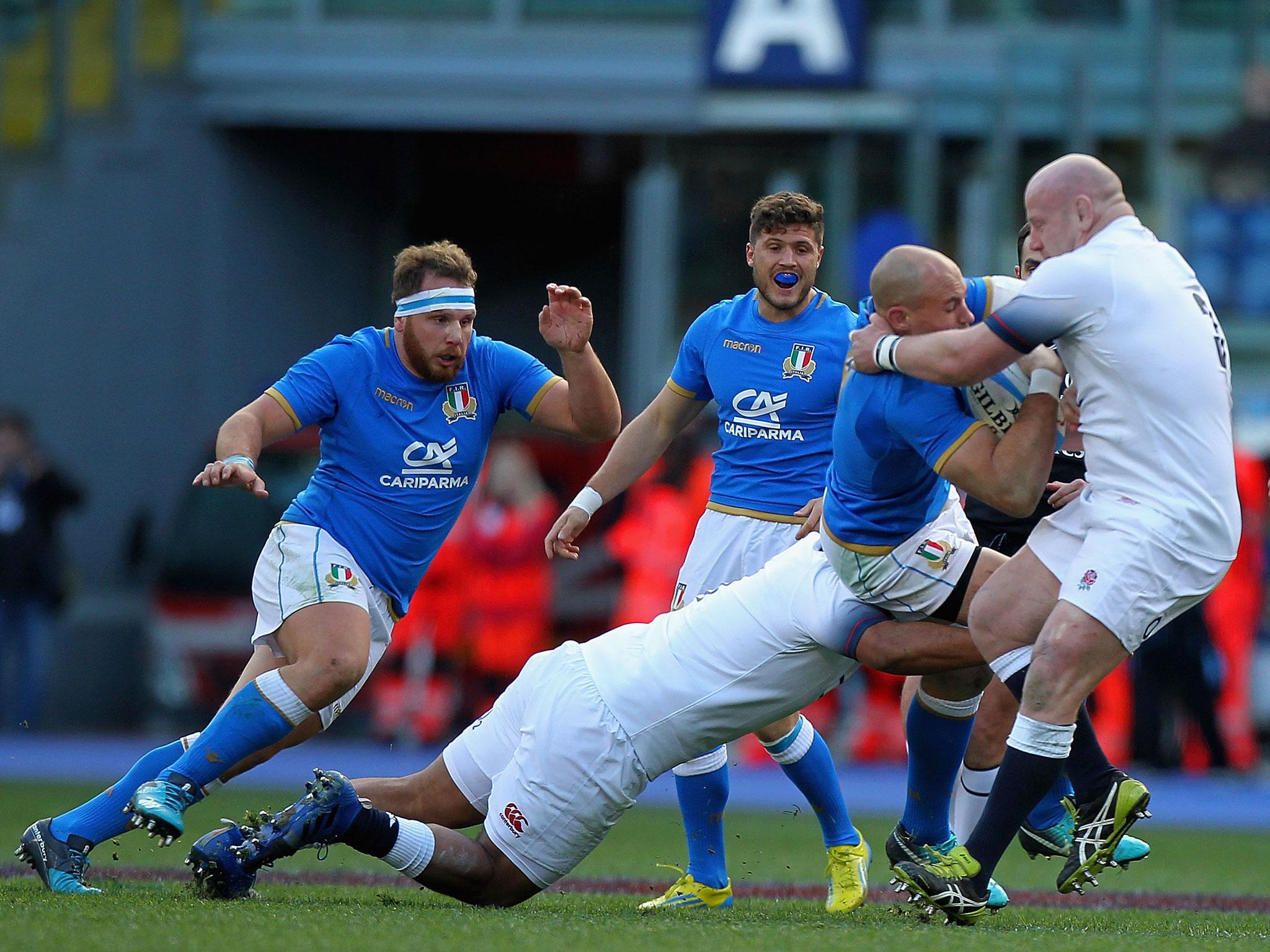 The English scrum dominated the Italian pack and a lot of that was to do with Cole’s power at tighthead. But the Leicester Tigers prop also impressed in the loose, with a neat offload in the lead-up to England’s third try.