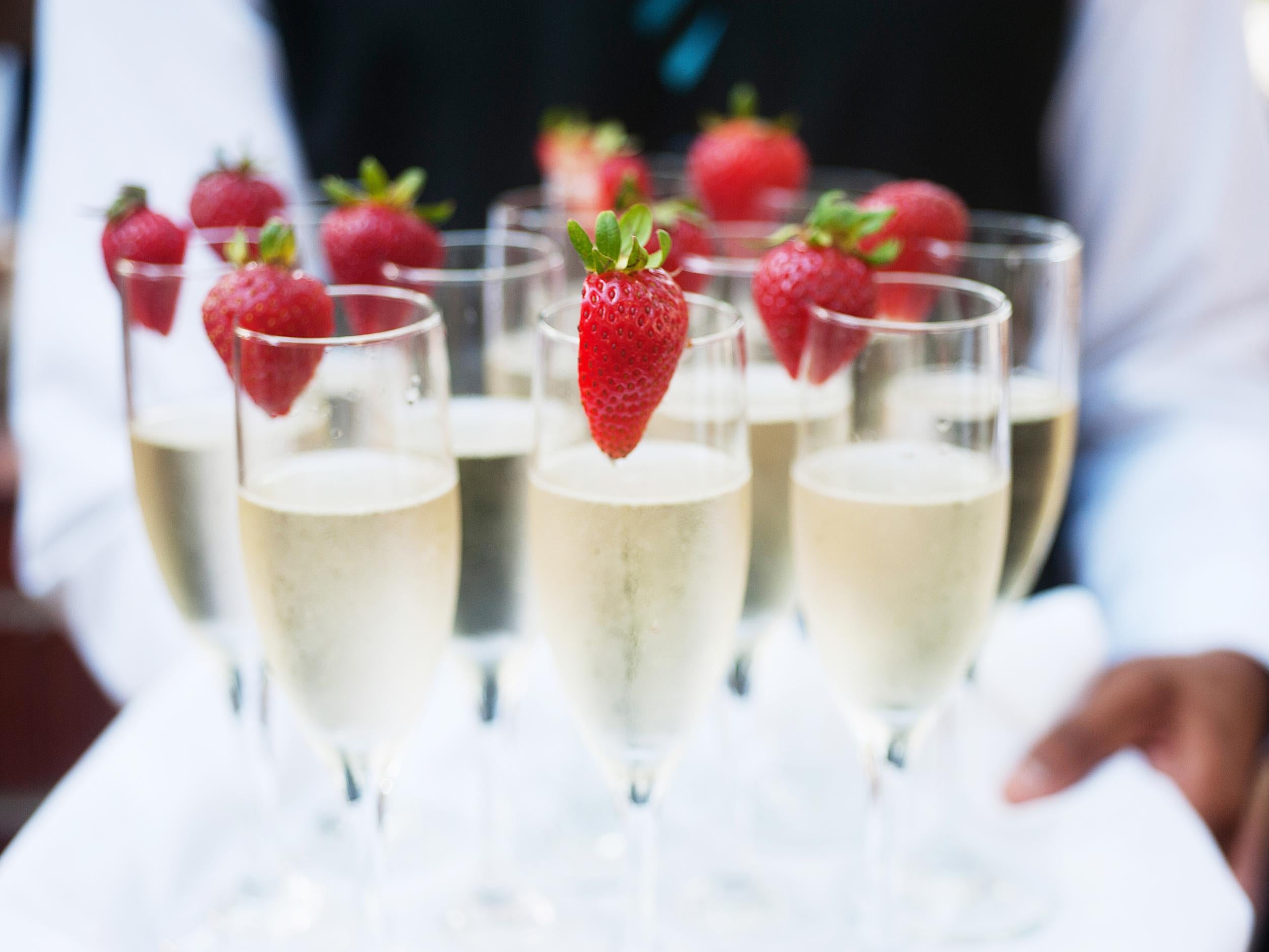 Swap a sweet white wine (160 calories) for a glass of Champagne (89 calories)