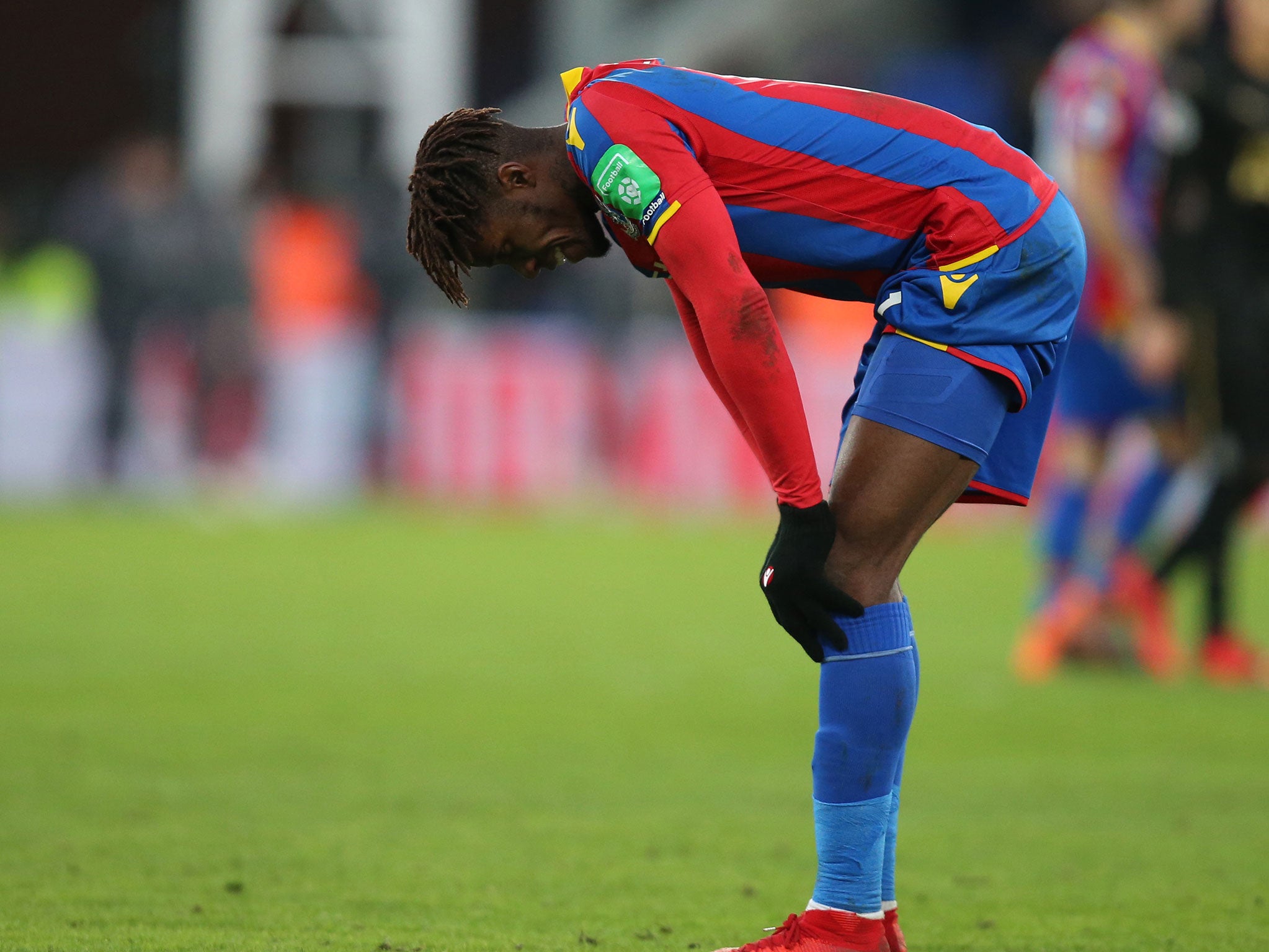 Wilfried Zaha could be set for a lengthy spell on the sidelines