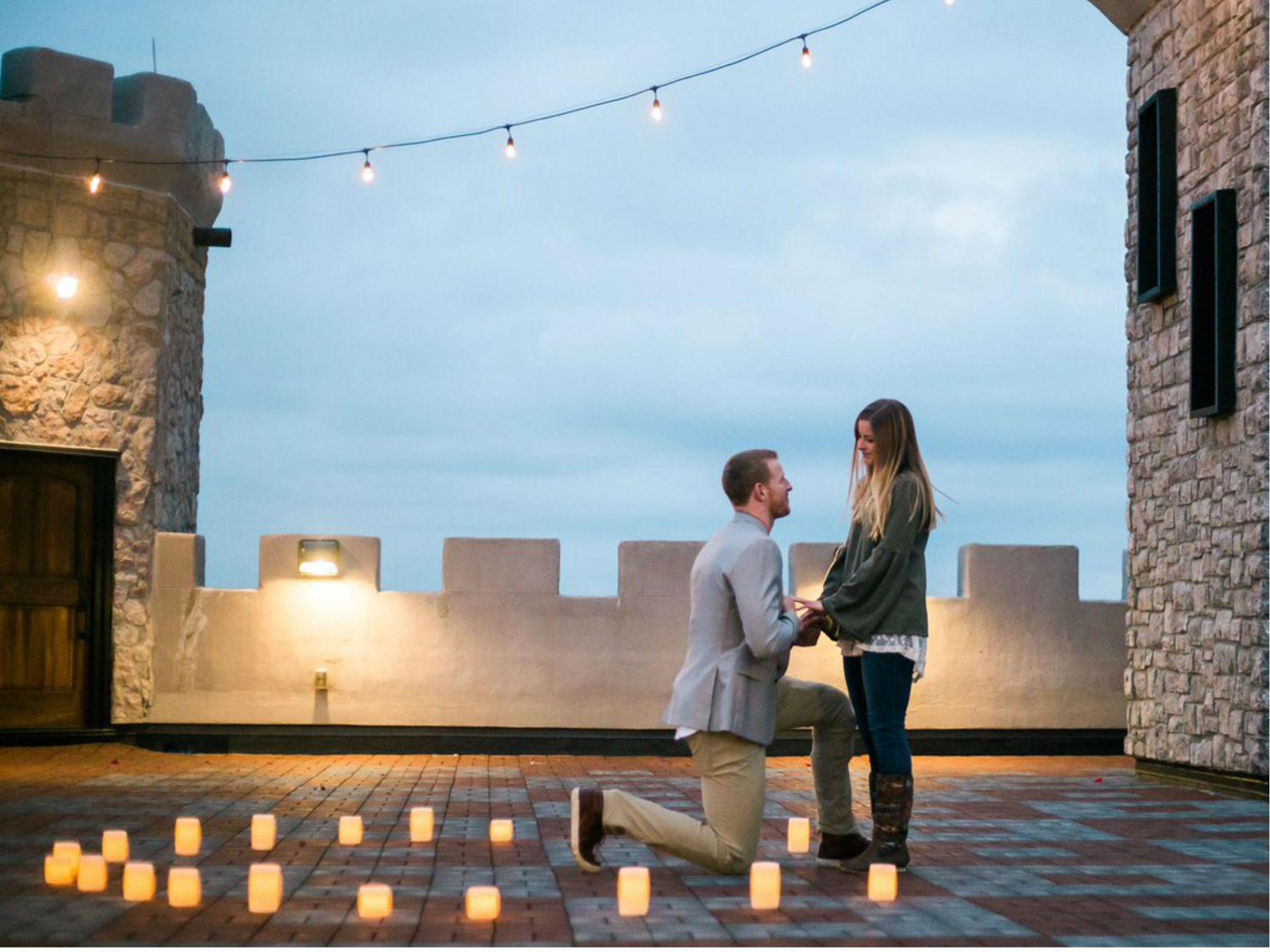 One of the photos Wentz posted to announce the engagement