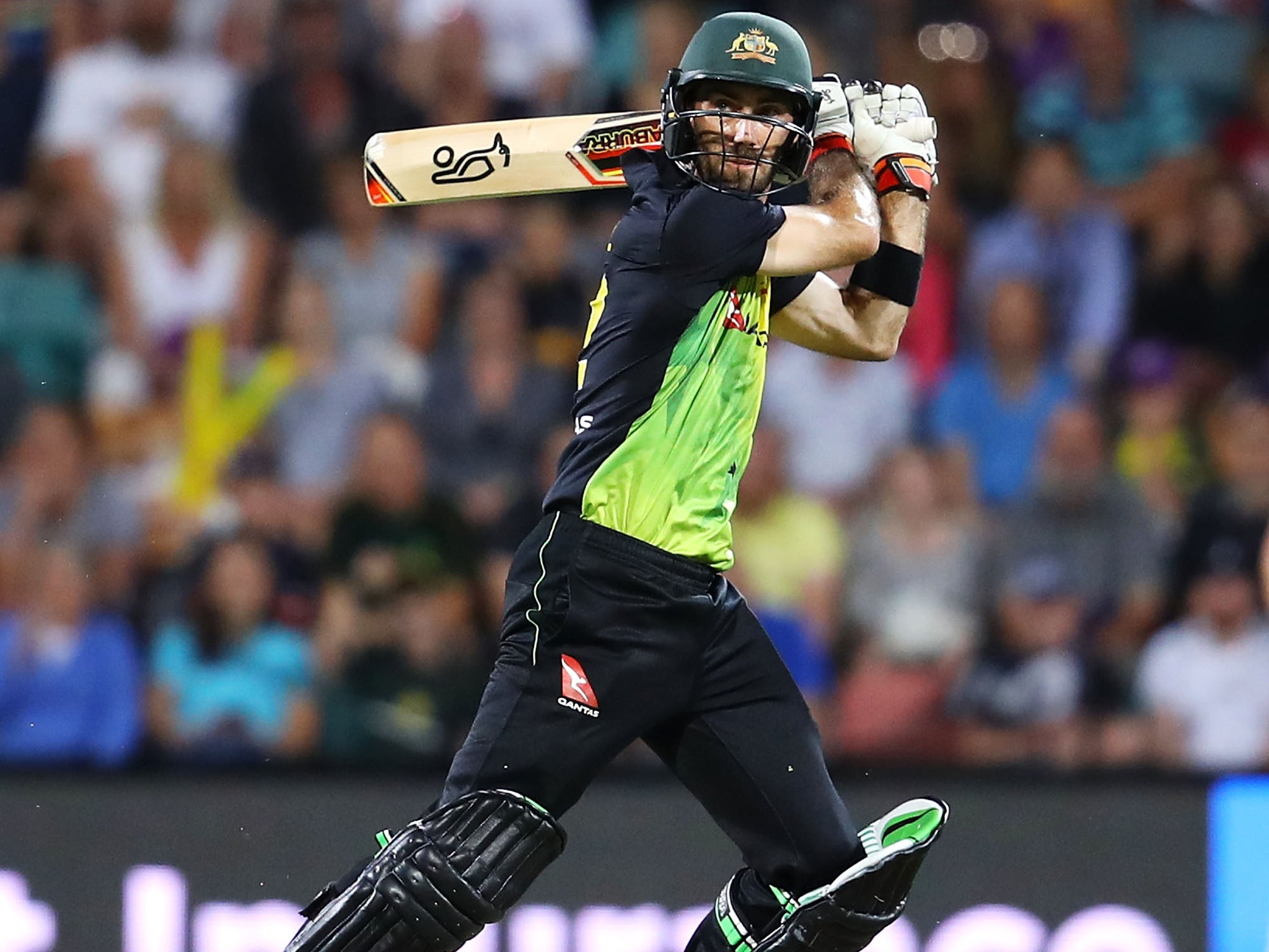 Maxwell hit 103 not-out off 58 balls to give Australia victory