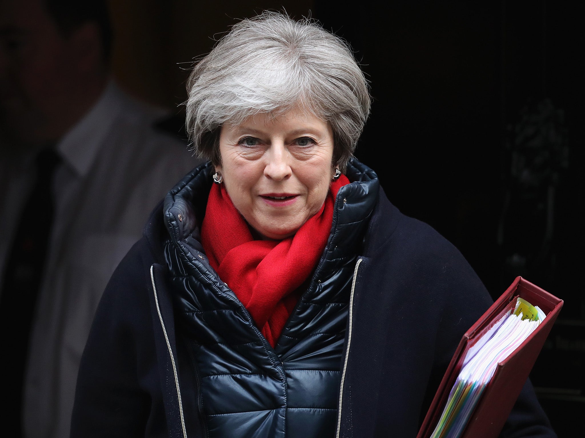 Prime Minister Theresa May leaves Downing Street