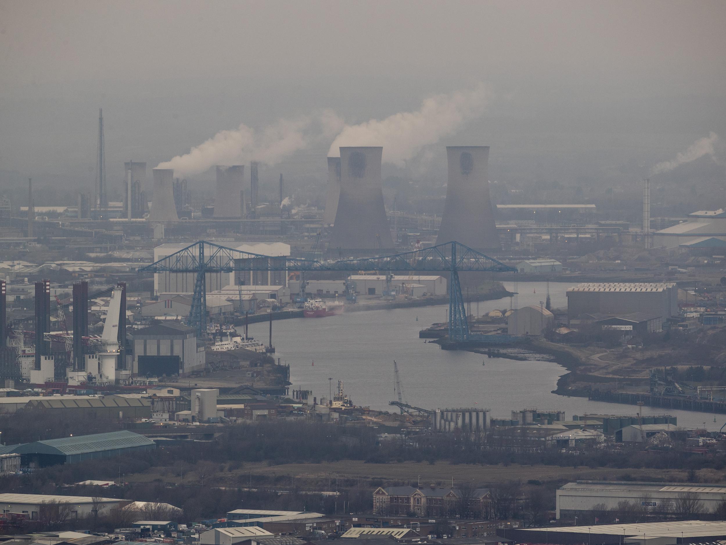 An industrial district in the north-east town of Middlesbrough, where 65 per cent of people voted to leave the EU