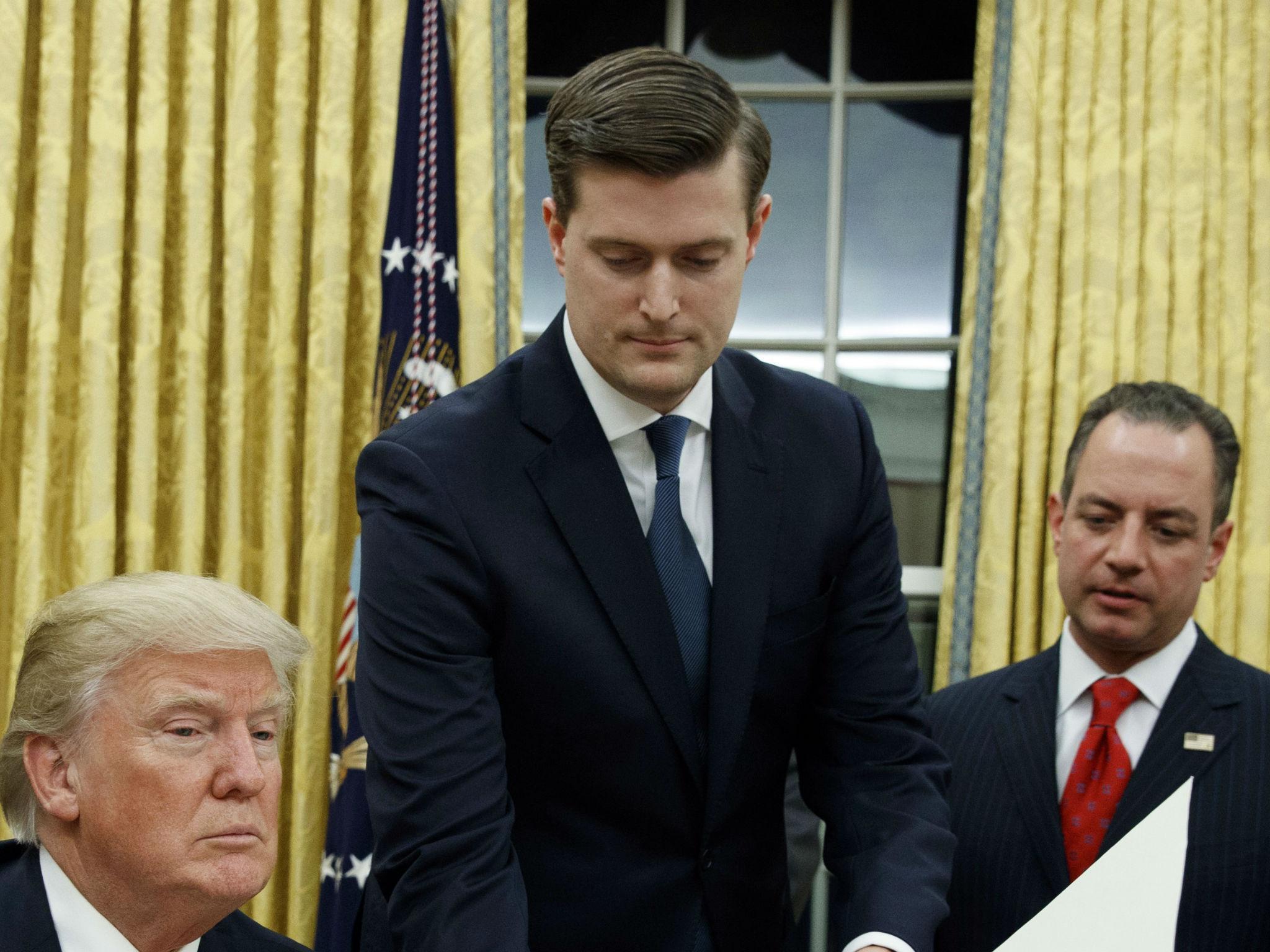 Mr Porter with the Presient of the United States in the Oval Office