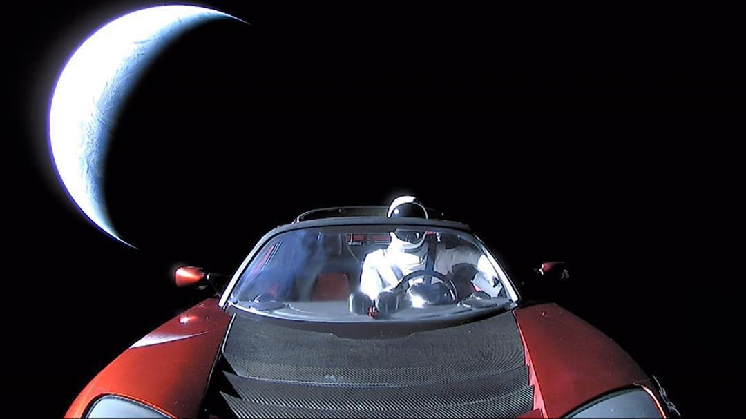 Elon Musk sent 'Starman', a mannequin dressed in a spacesuit sitting in the driving seat of an electric sports car, into space in 2018