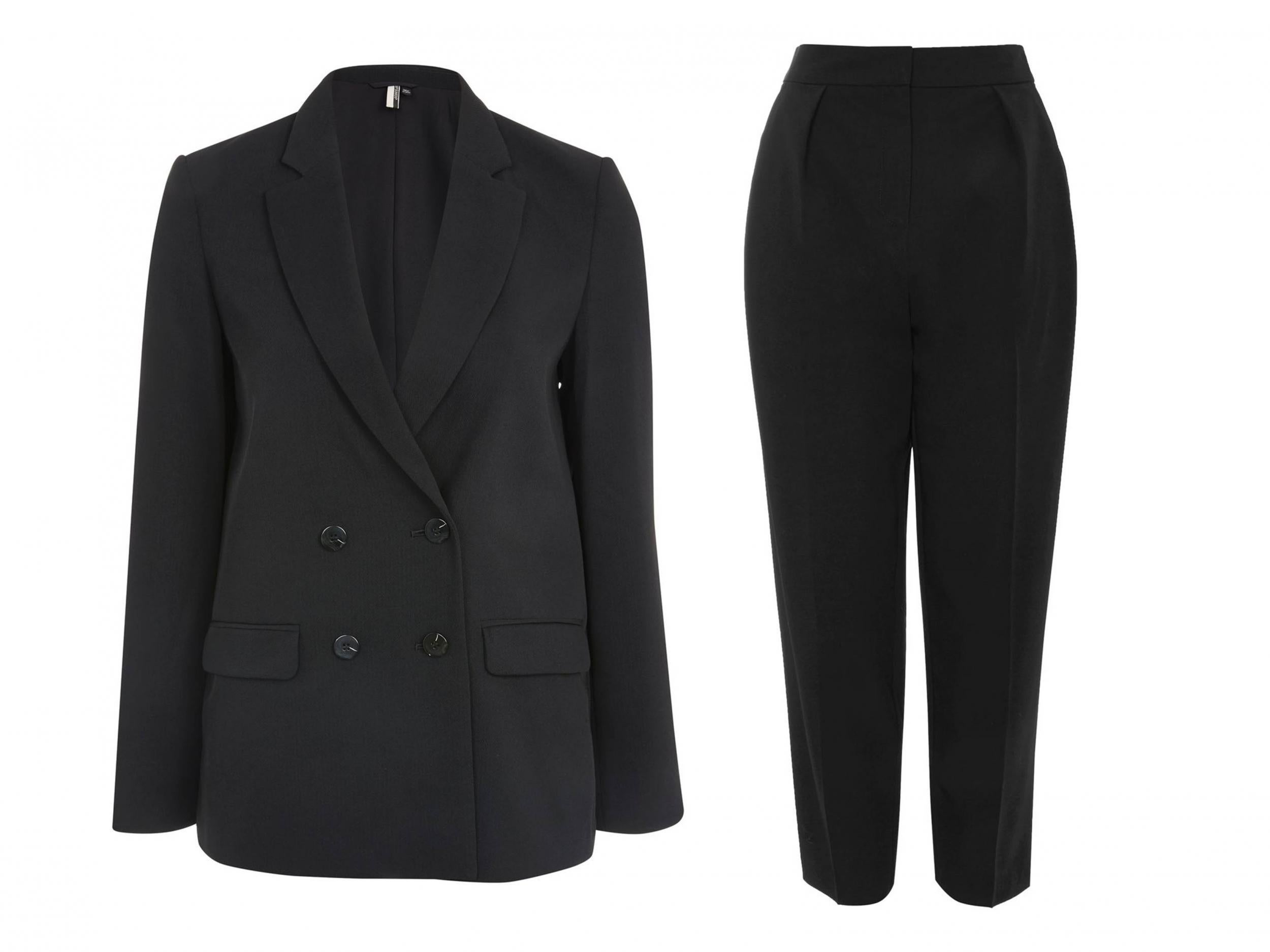 Slouch Blazer, £45, Pleated Peg Leg Trousers, £22, Topshop