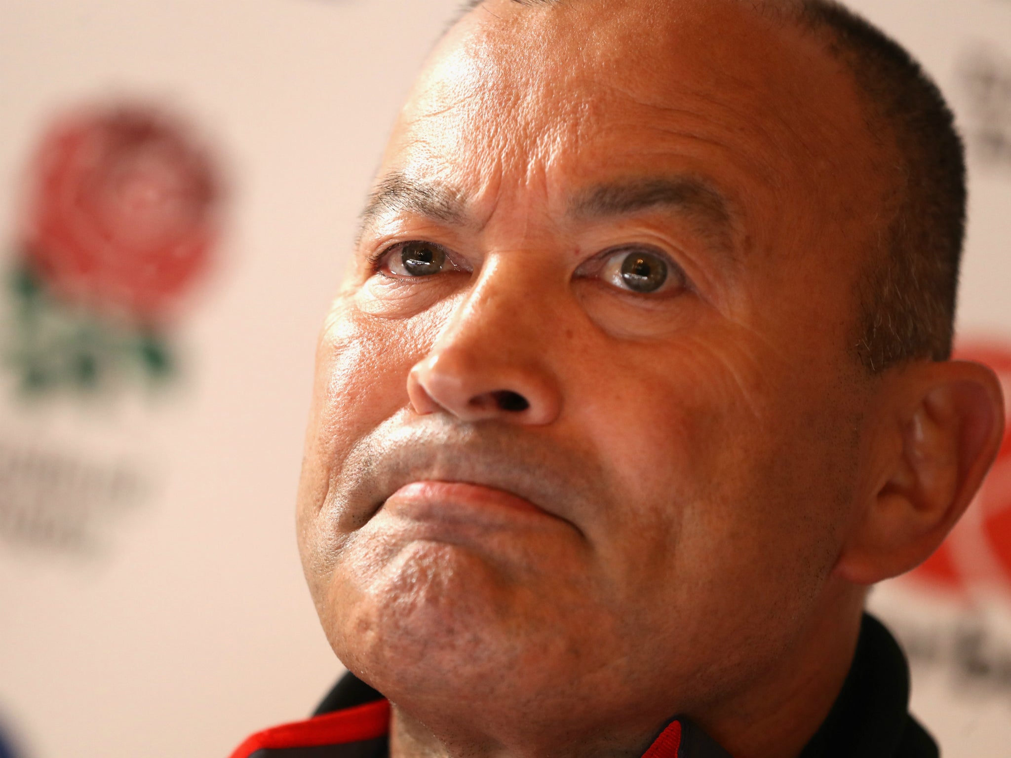 Eddie Jones found himself subject to abuse on his way to Manchester during the weekend