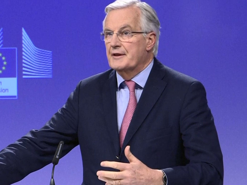 EU chief Brexit negotiator Michel Barnier has said he wants the transition to end on 31 December