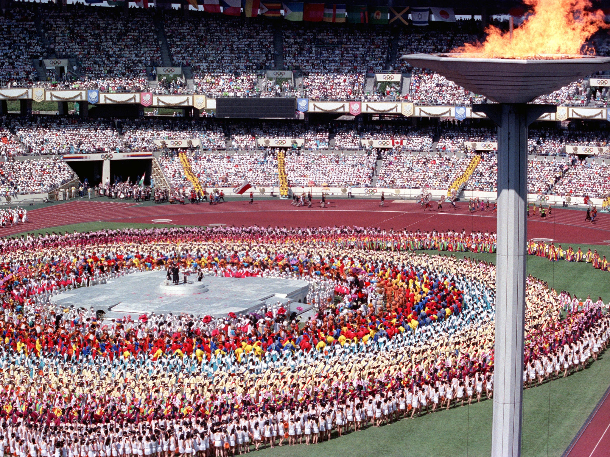 The opening ceremony at the Seoul Summer Olympics in September 1988