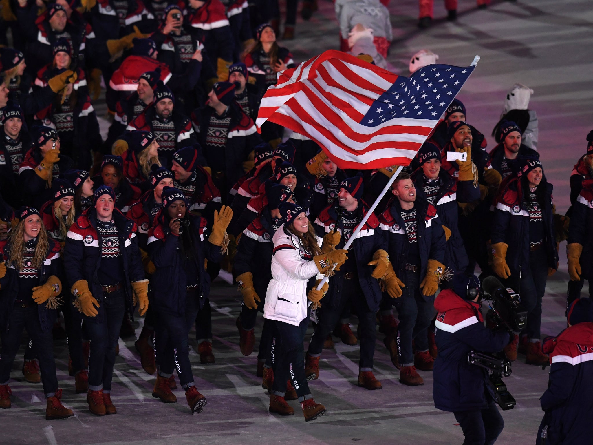 Erin Hamlin was named flag bearer for the United States at the Winter Olympics opening ceremony
