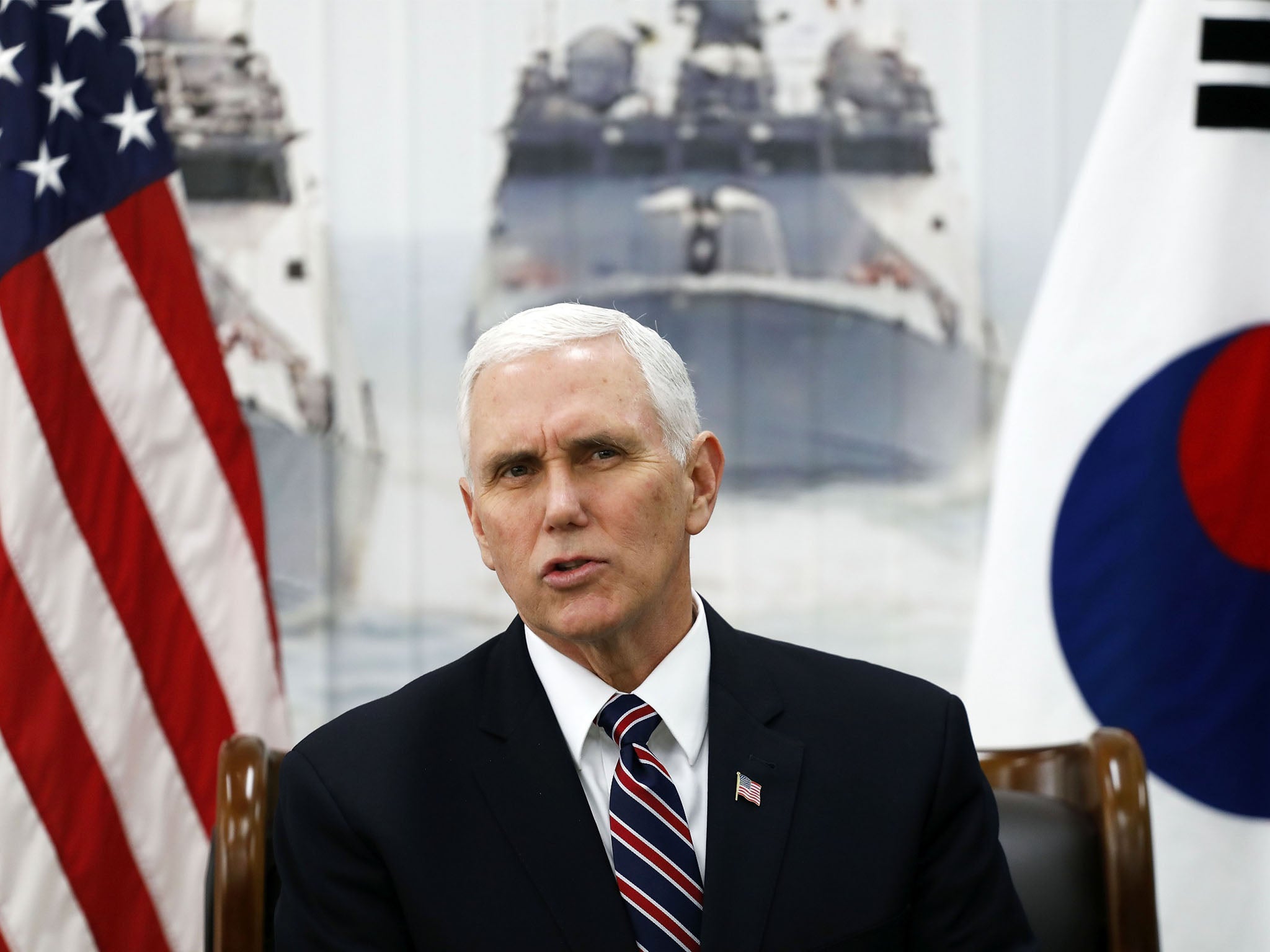 US Vice President Mike Pence Visits South Korea