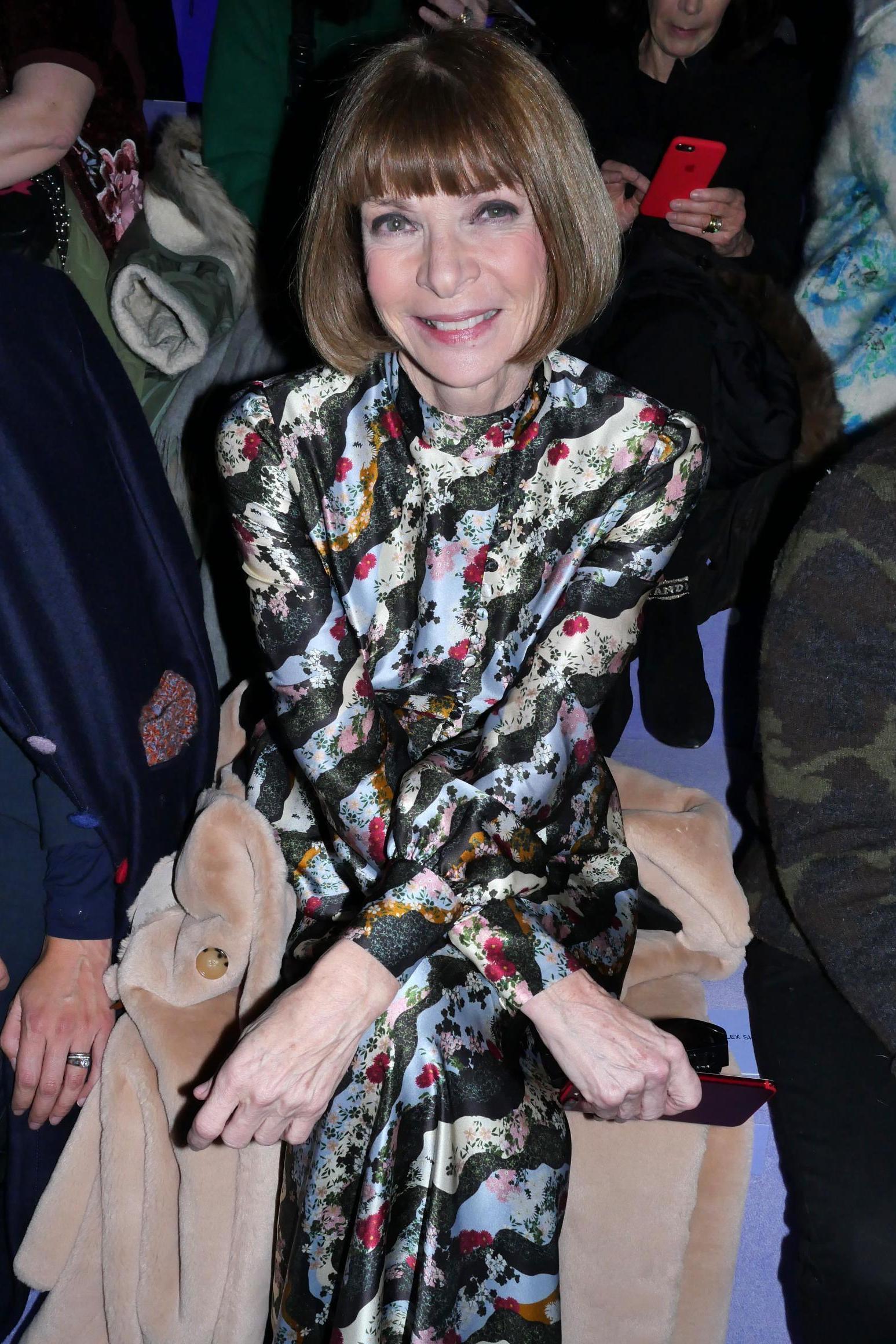 The real Anna Wintour is actually rather chipper and doesn't always wear sunglasses