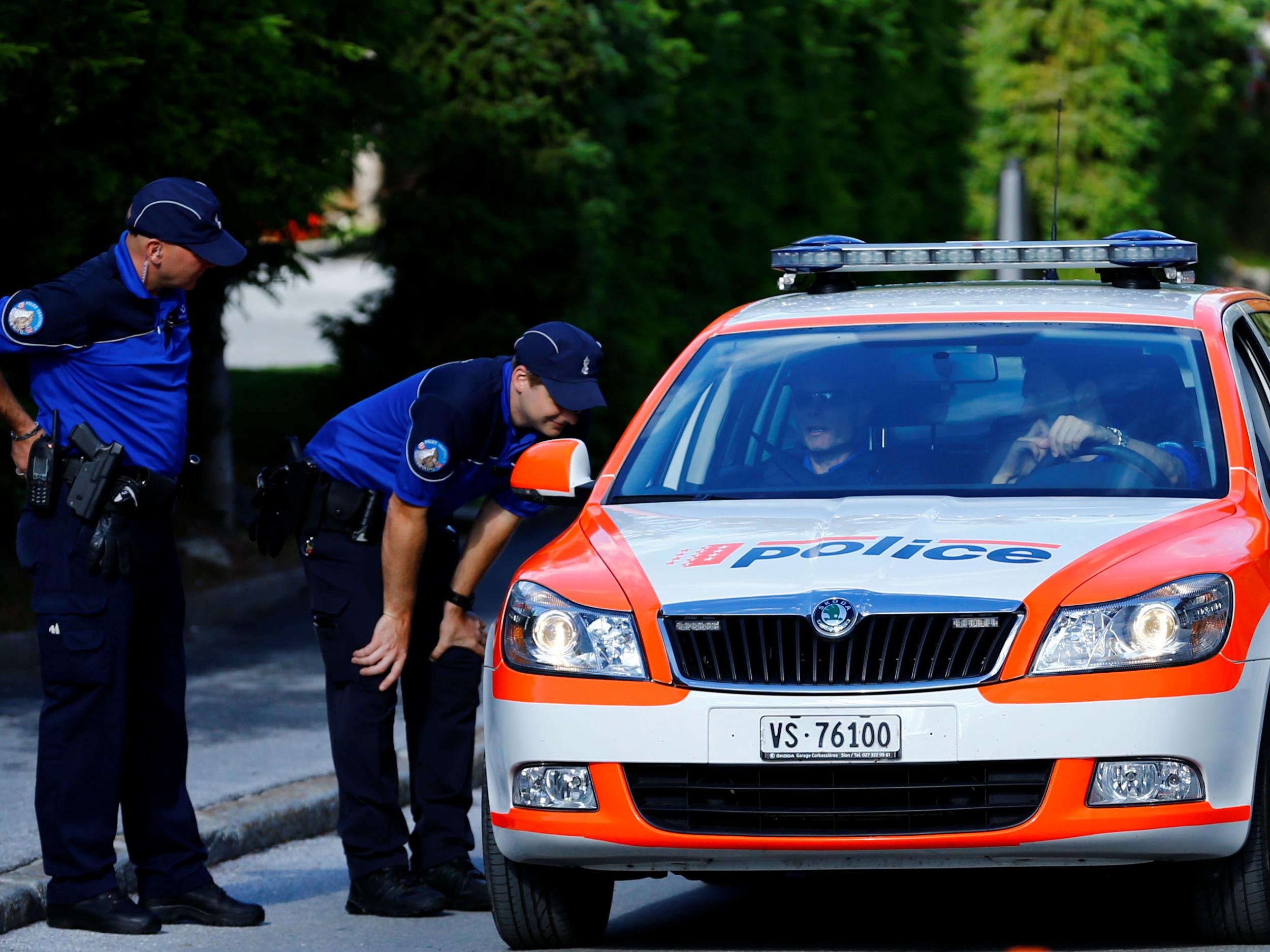 Swiss police are searching for three men who stole up to £23 million from an armoured van near Lausanne