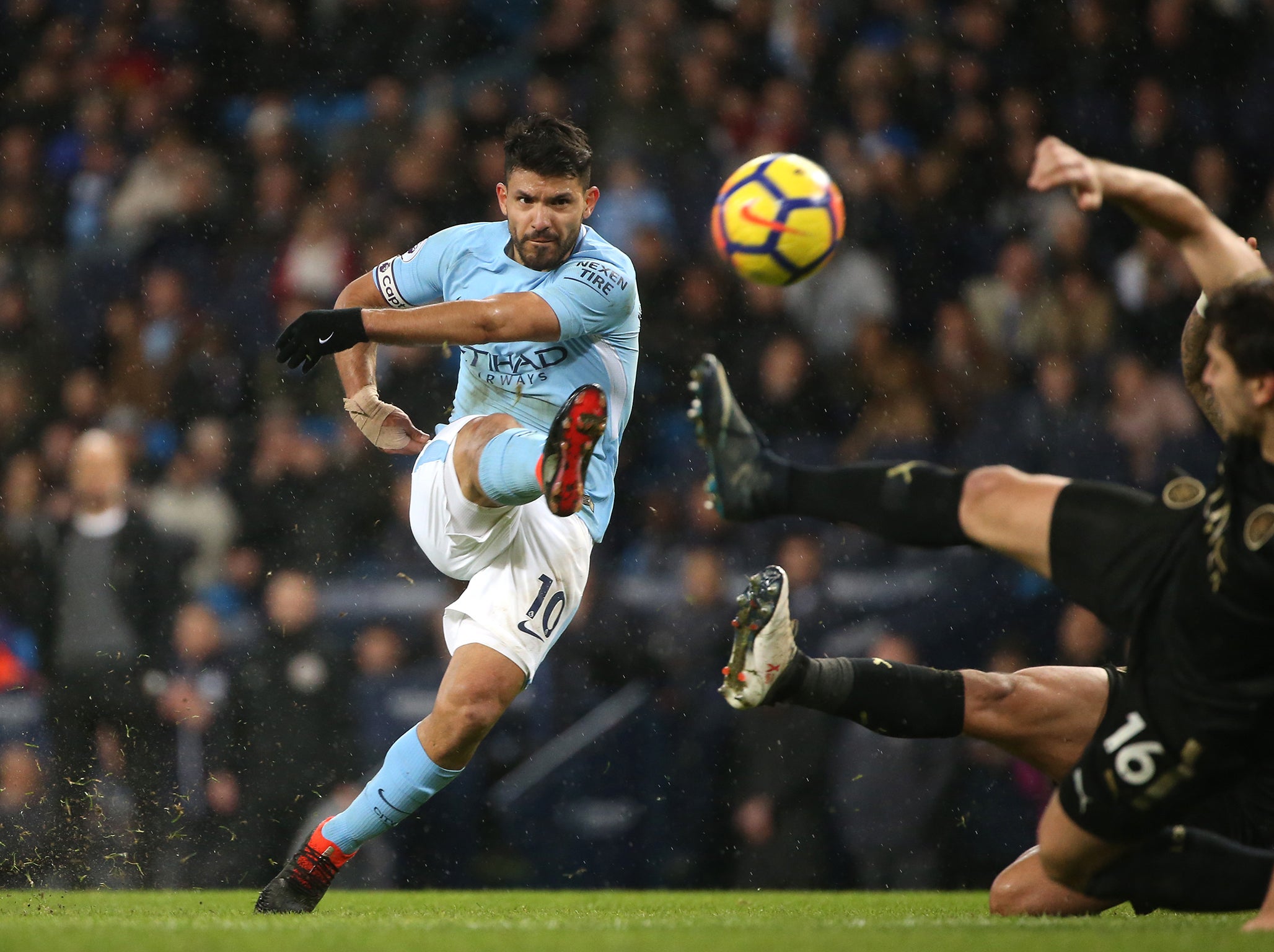 Sergio Aguero was unplayable in the second-half