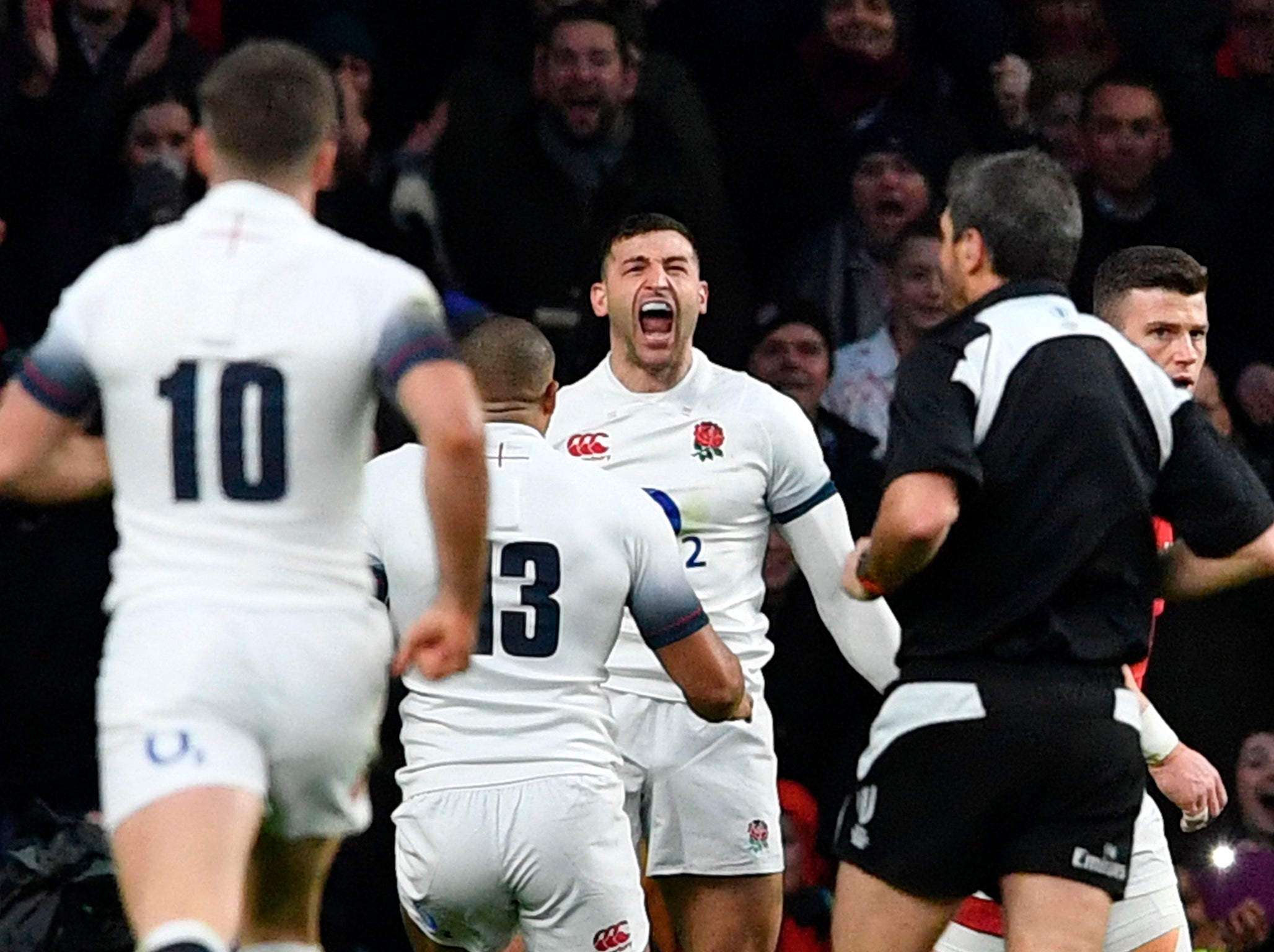 Jonny May scored both of England's tries