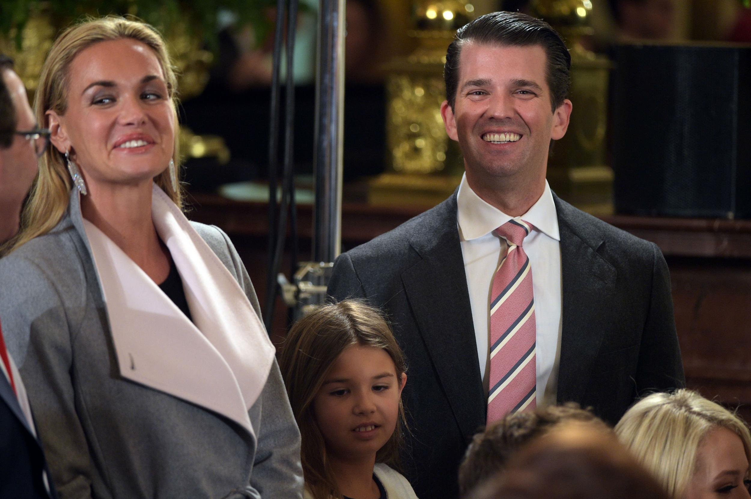 Mr Trump's eldest son has five children