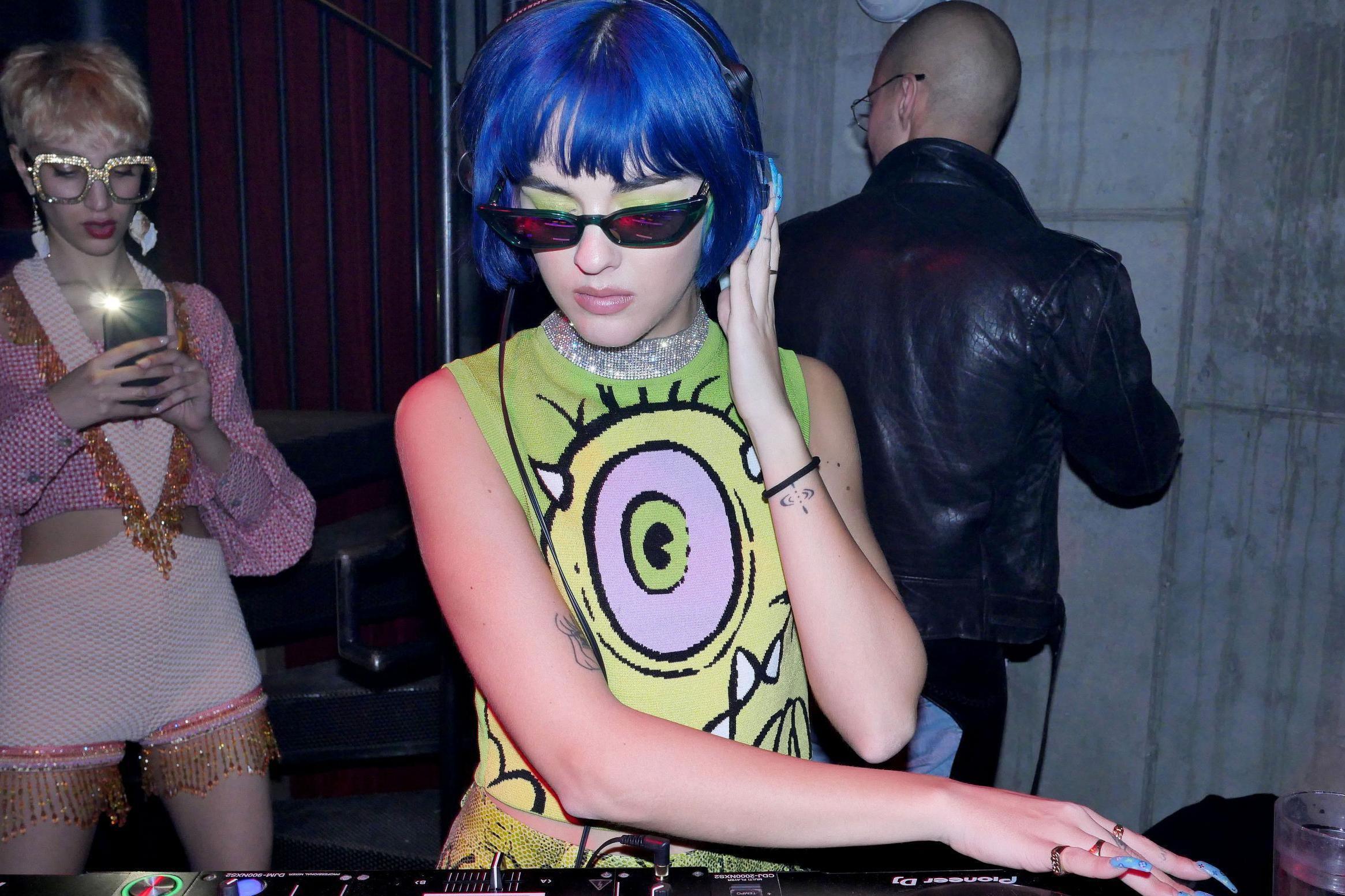 Sita Abellan at the Jeremy Scott x MAC Party, New York