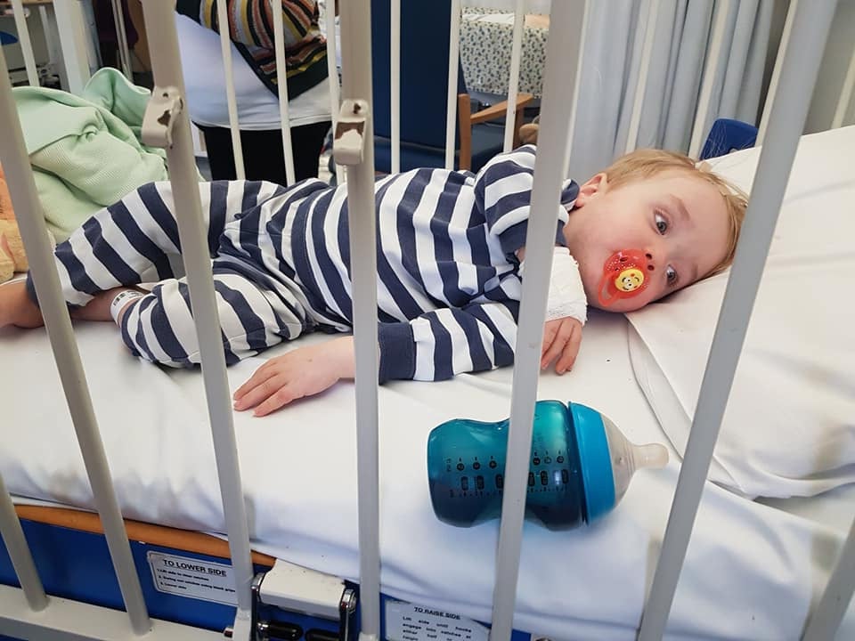 19-month-old Ronnie is the youngest stroke victim in Britain