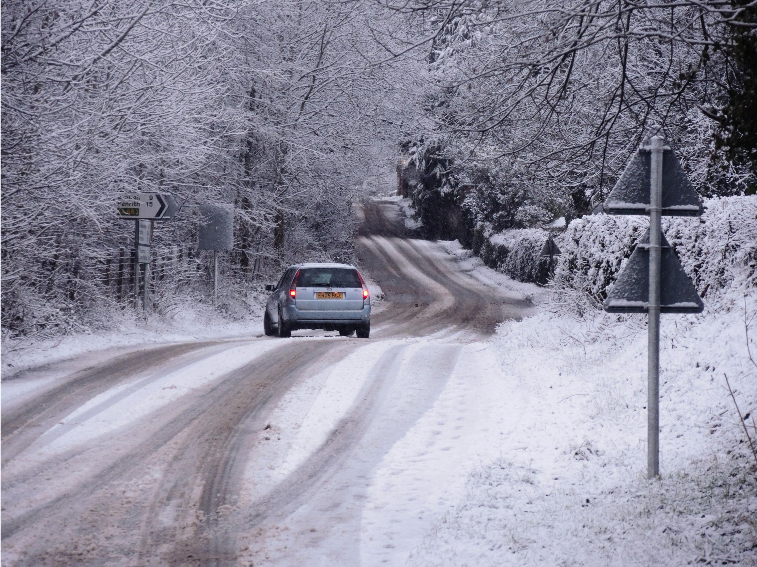 Snow in Appleby, Cumbria, this week