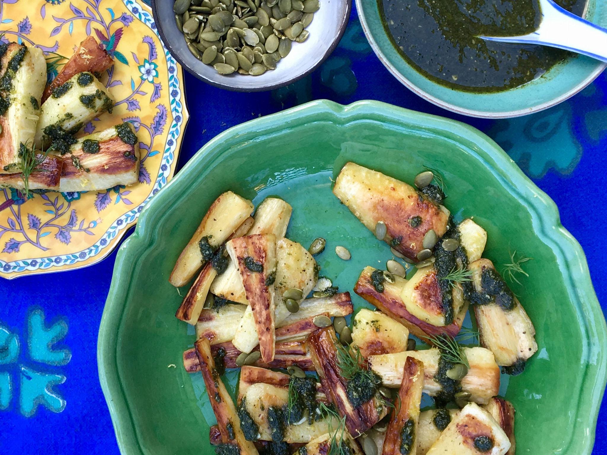Sweet enough on their own, pair parsnips with sharp, punchy flavours