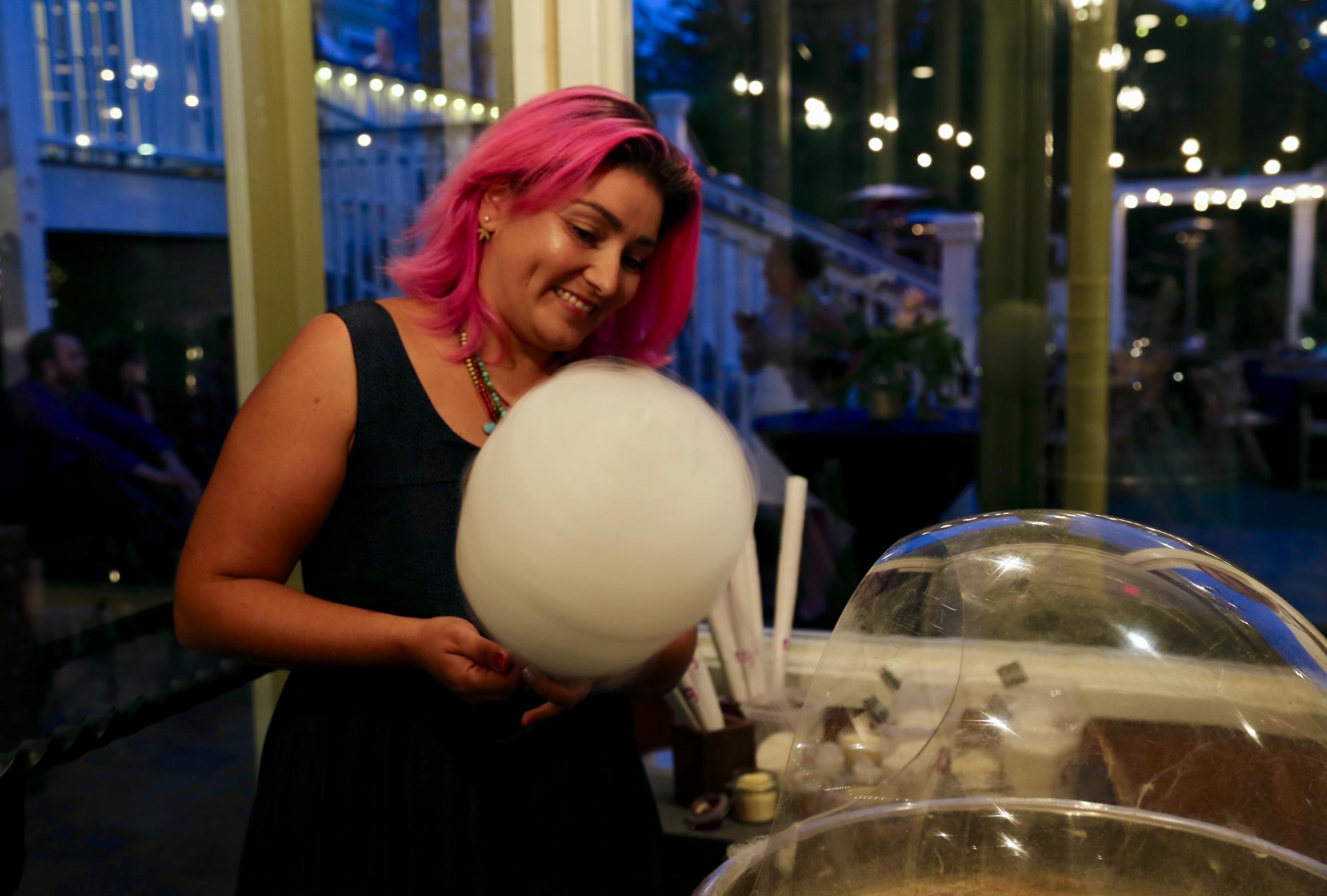 Cannabis cotton-candy was a hit at the wedding