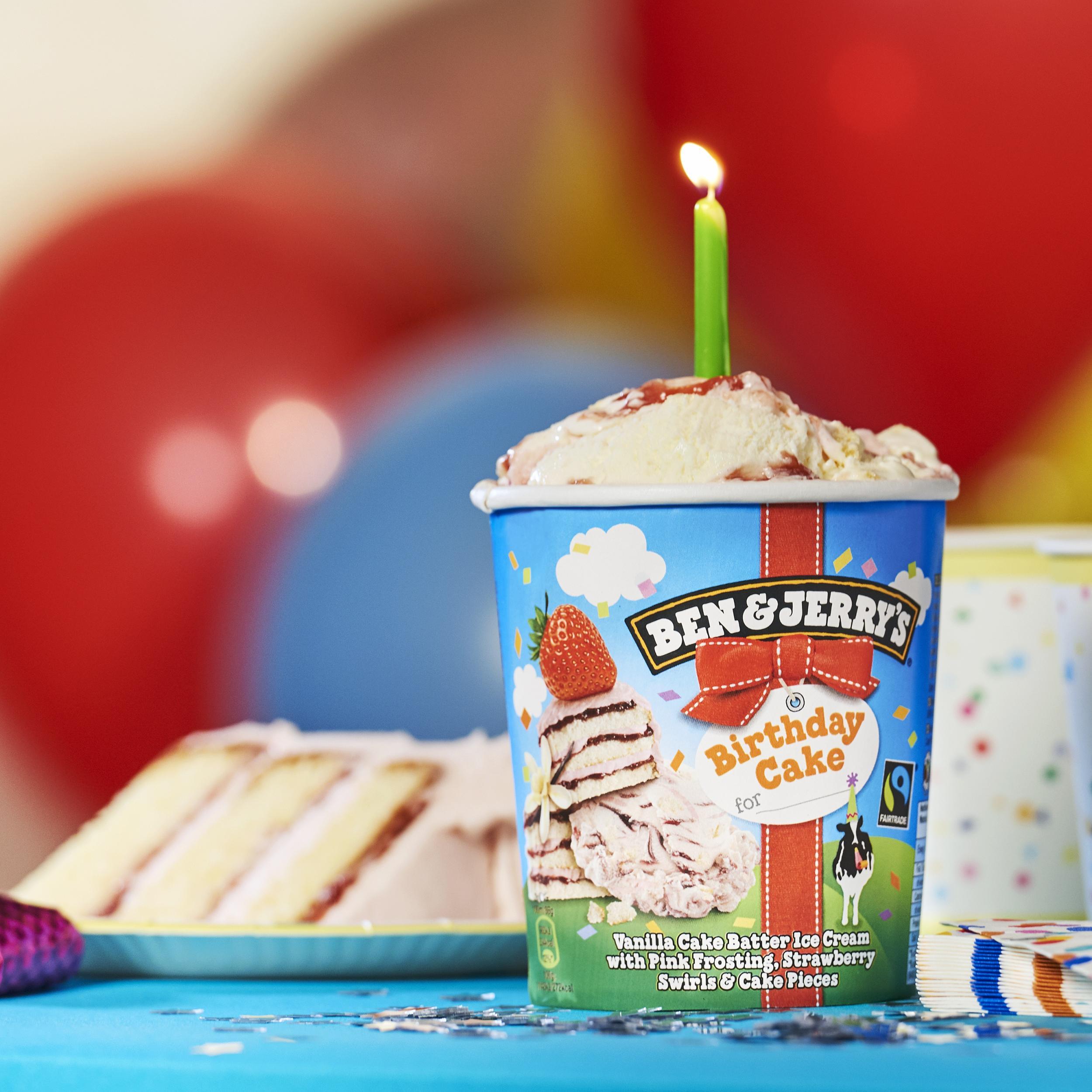 Ben &amp; Jerry's Birthday Cake