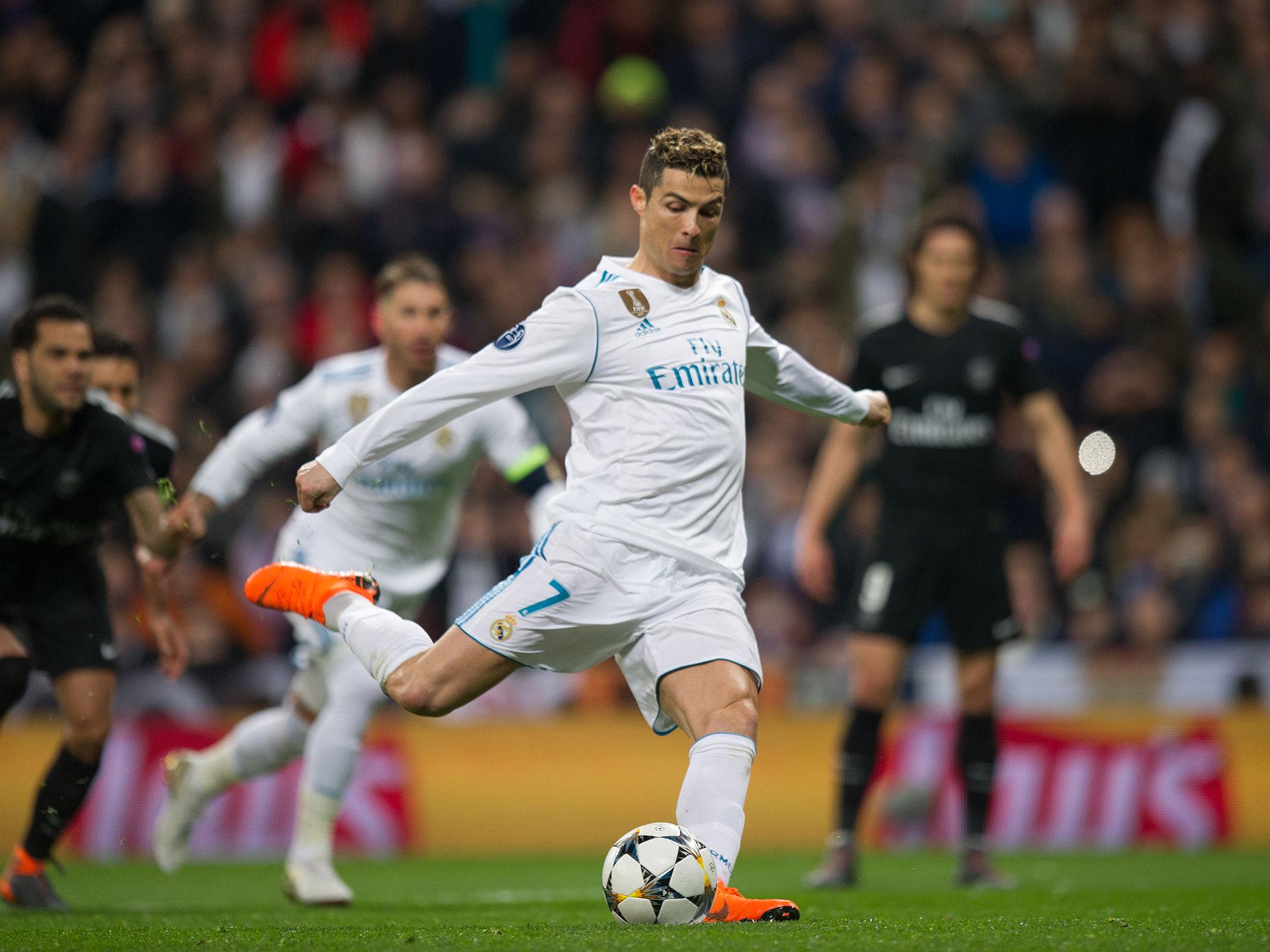 Cristiano Ronaldo converted from the spot in Madrid's 3-1 victory against PSG