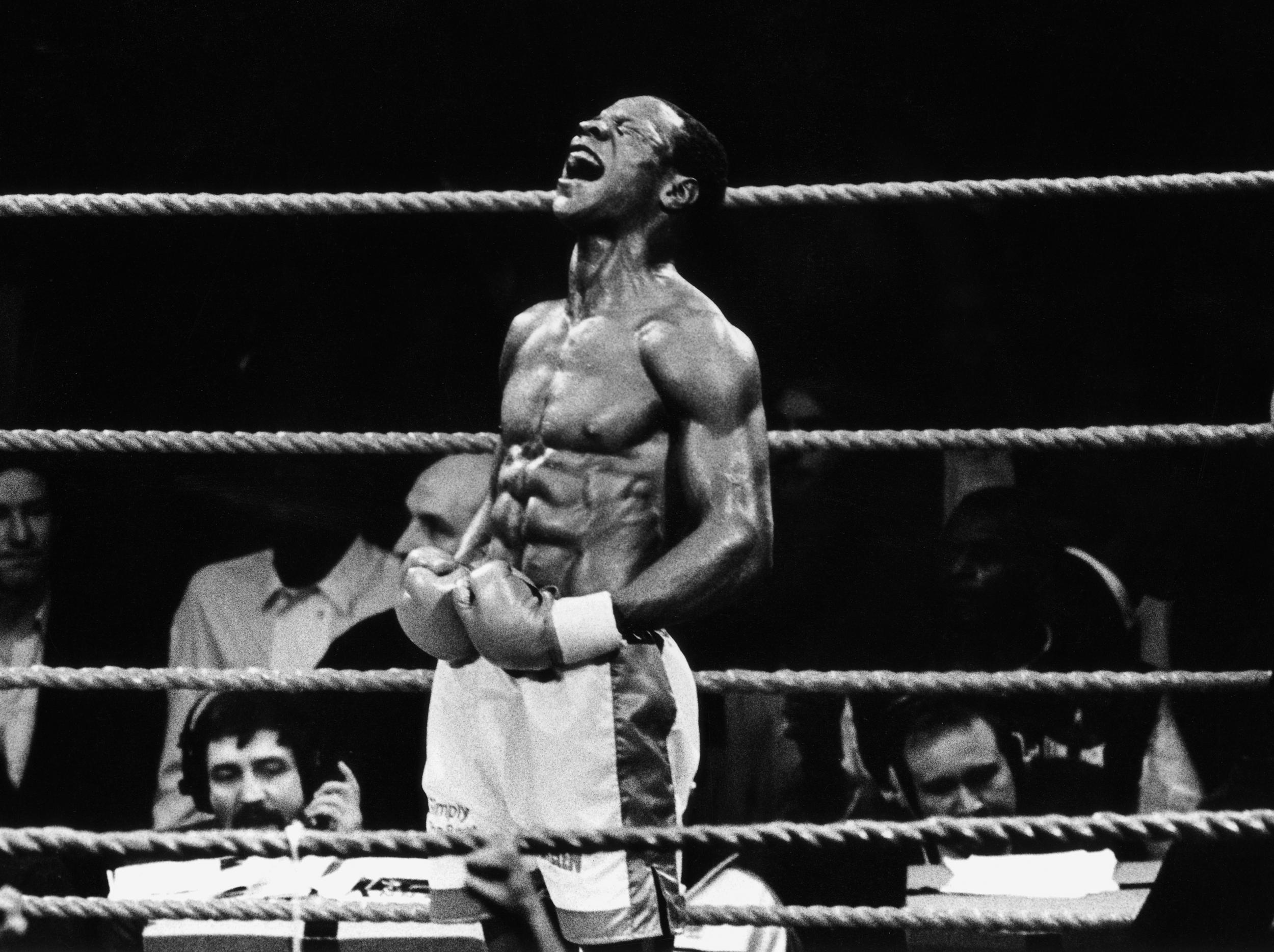 After beating Nigel Benn, in 1990