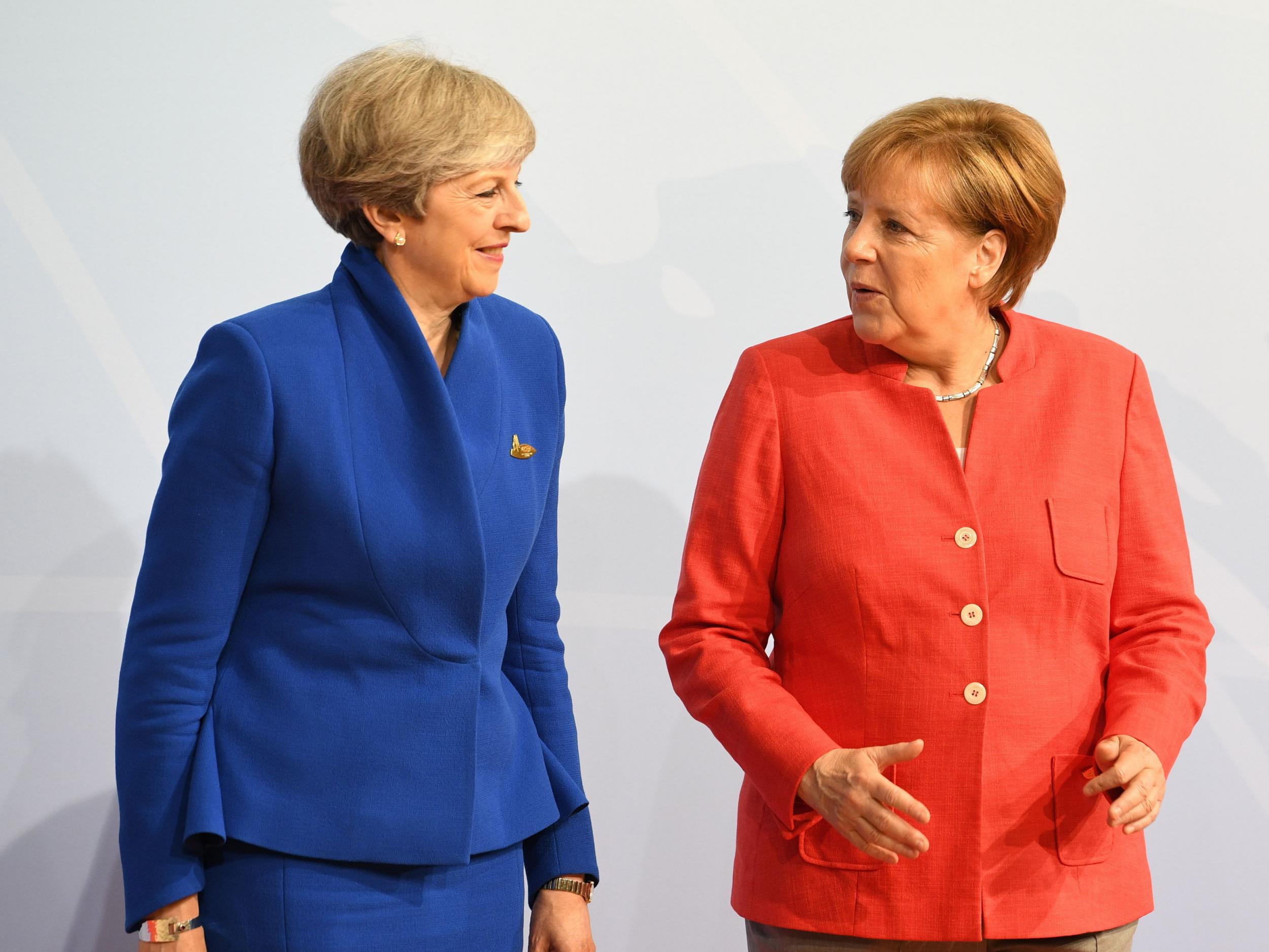 Prime Minister Theresa May and German Chancellor Angela Merkel