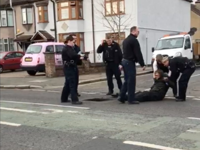 The man was trapped in the Romford sewer for three days