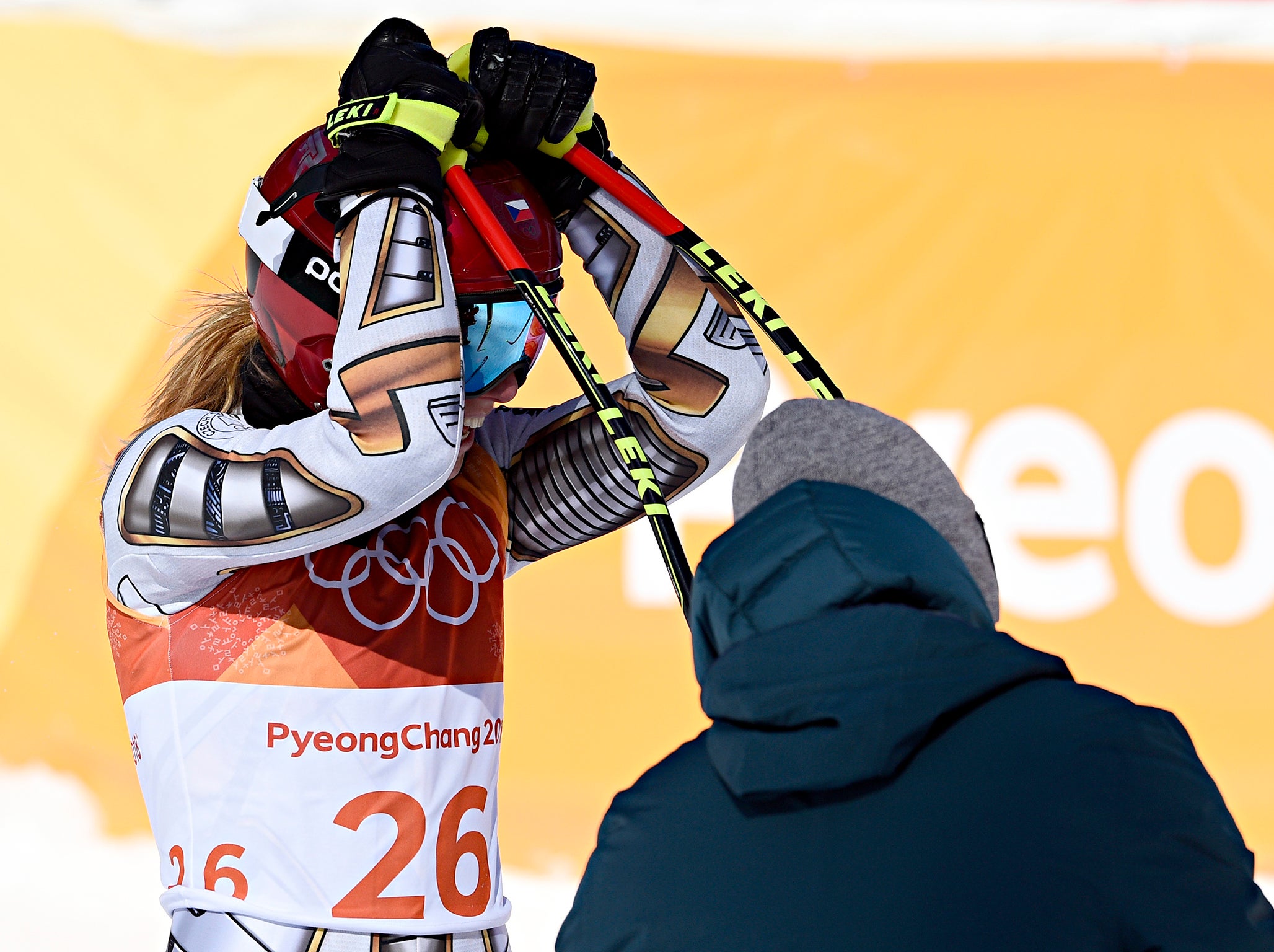 Ledecka could not hide her shock after taking gold