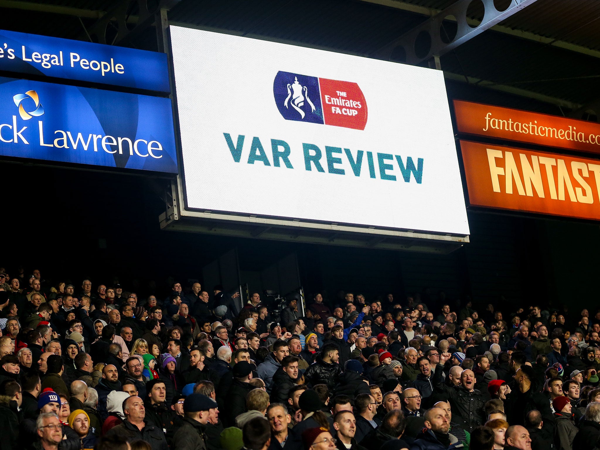 VAR was used to controversially rule out a goal from Juan Mata