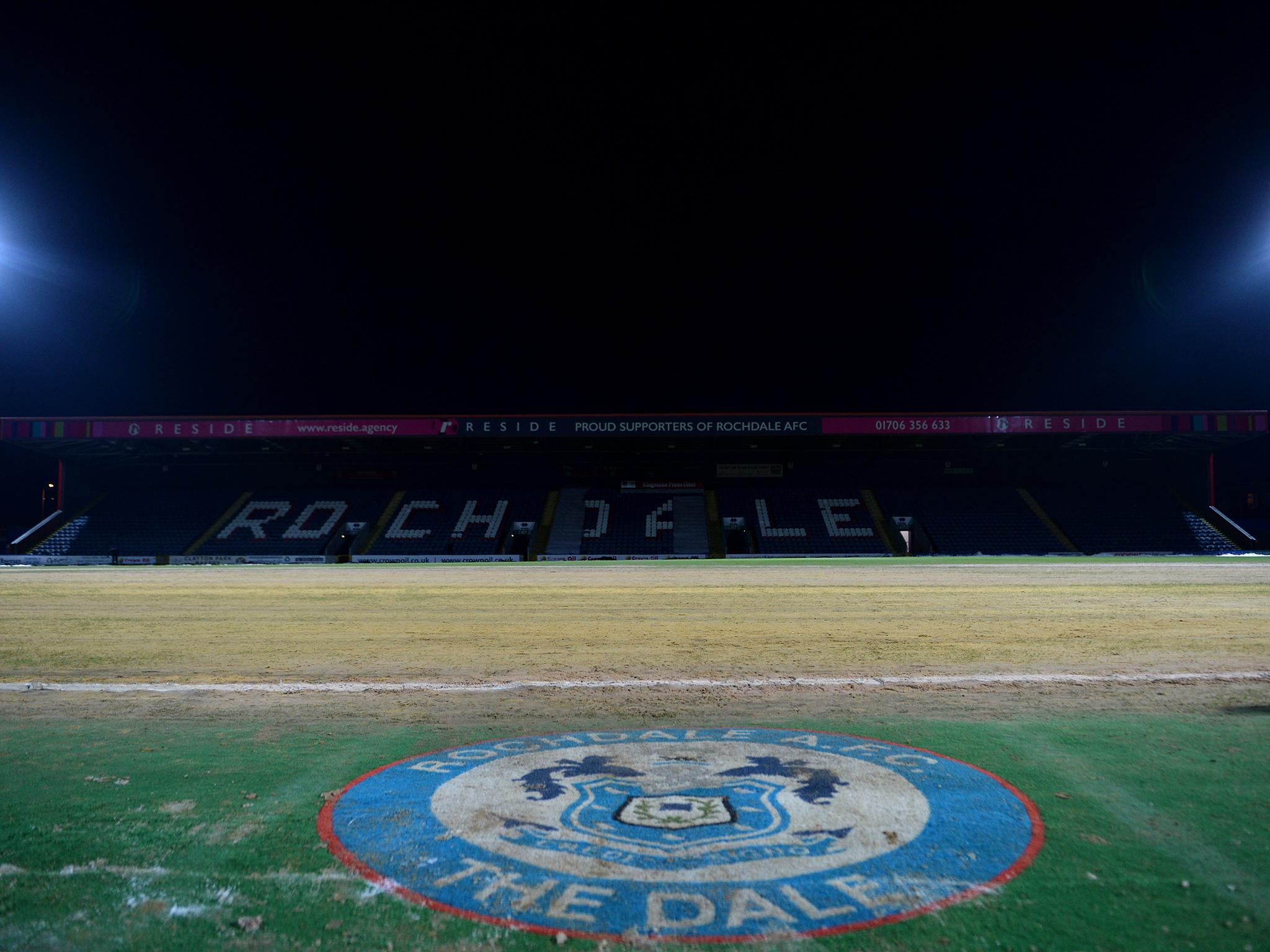 Rochdale relaid the pitch at the Spotland Stadium to the cost of around £500,000