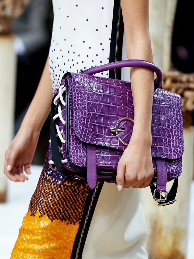 JW Anderson showcased the new Disc Bag in various shades for the new season (AFP/Getty)