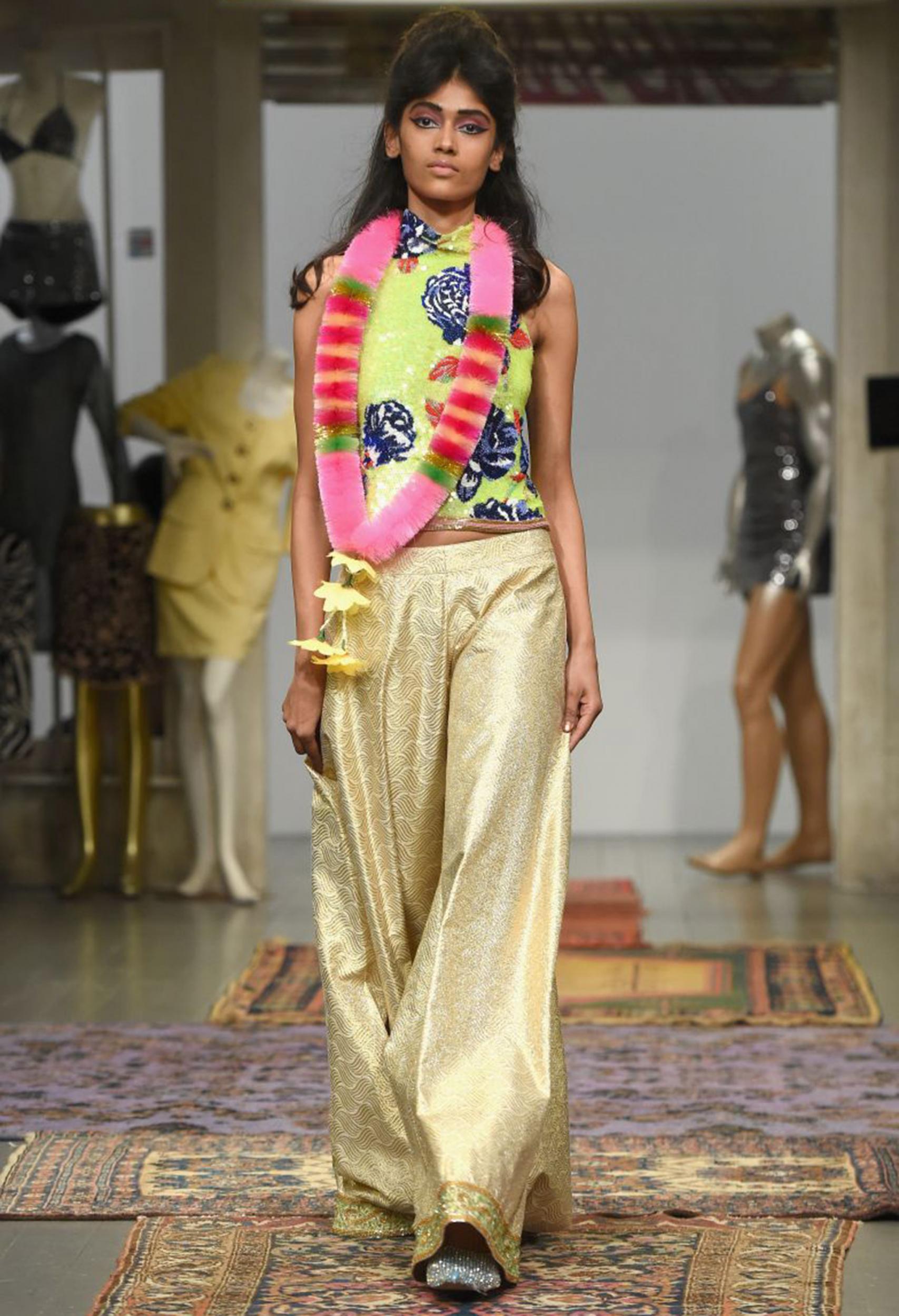 Lavish, retro-inspired Bollywood beehives by Ashish