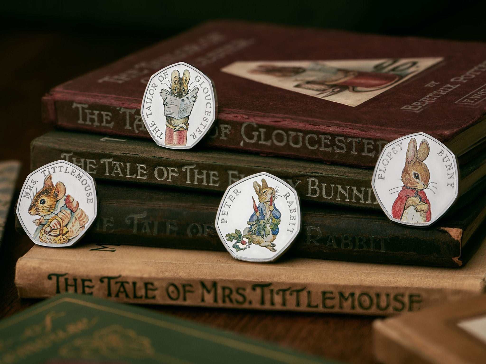 The 50p Beatrix Potter limited edition commemorative coins will be released over the course of 2018 to supplement the 2016 and 2017 collection that celebrated the much-loved author's 150th anniversary in 2016.