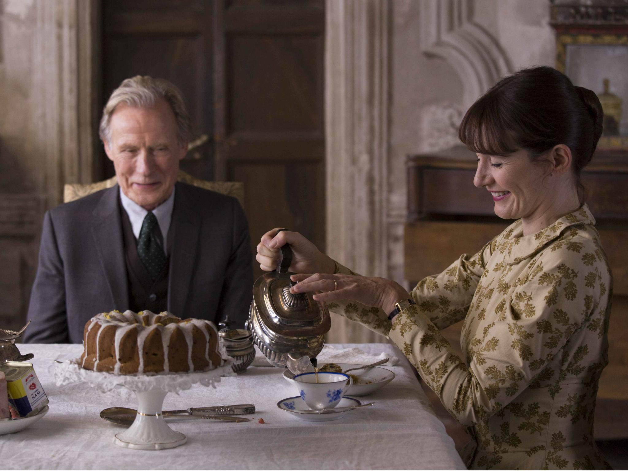 Mortimer as bookseller Florence Green with Bill Nighy as Edmund Brundish in ‘The Bookshop’