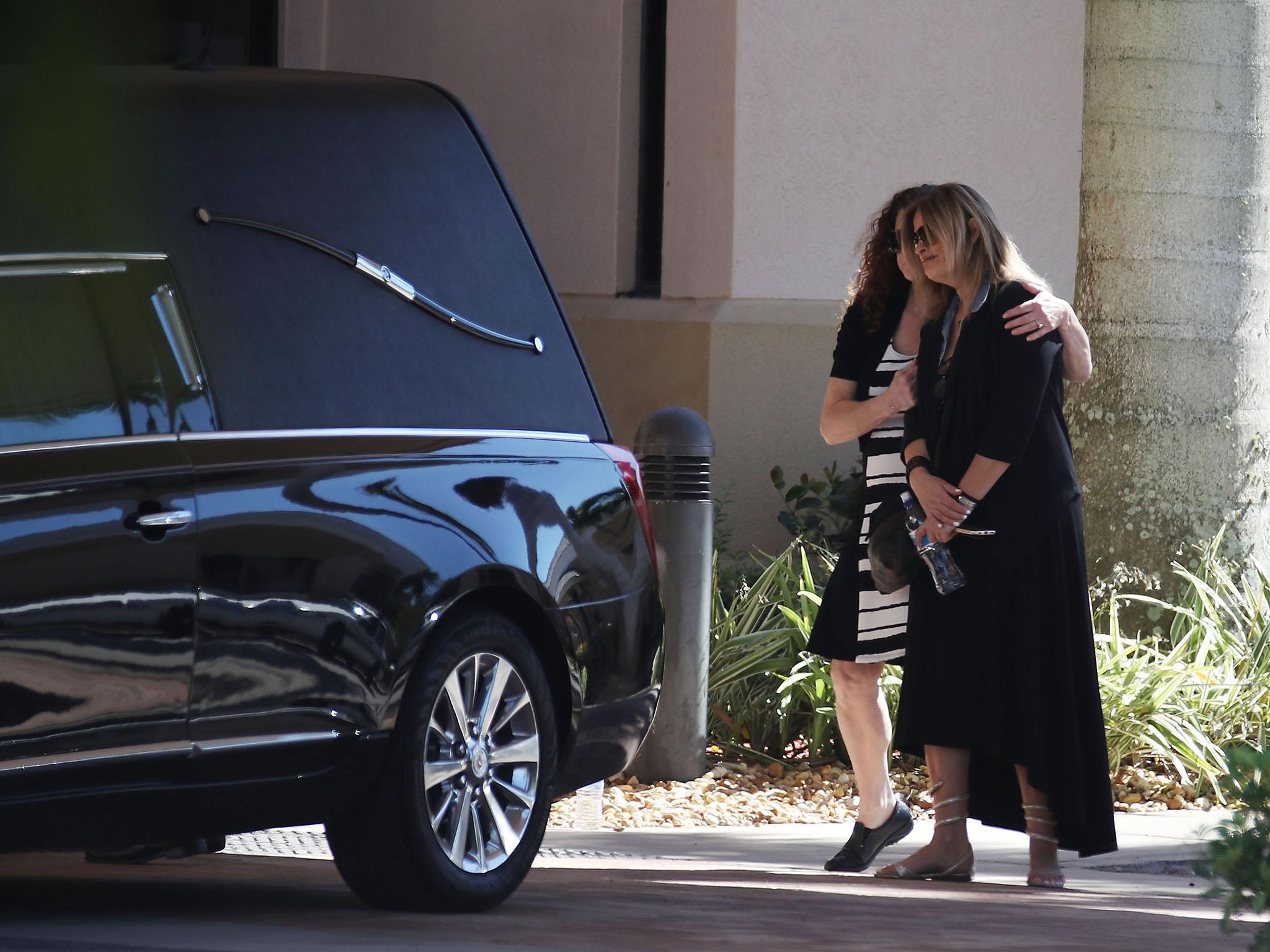 Family and friends gather for the funeral service of Meadow Pollack at the Jewish congregation Kol Tikvah. Meadow was killed in the Marjory Stoneman Douglas High School shooting