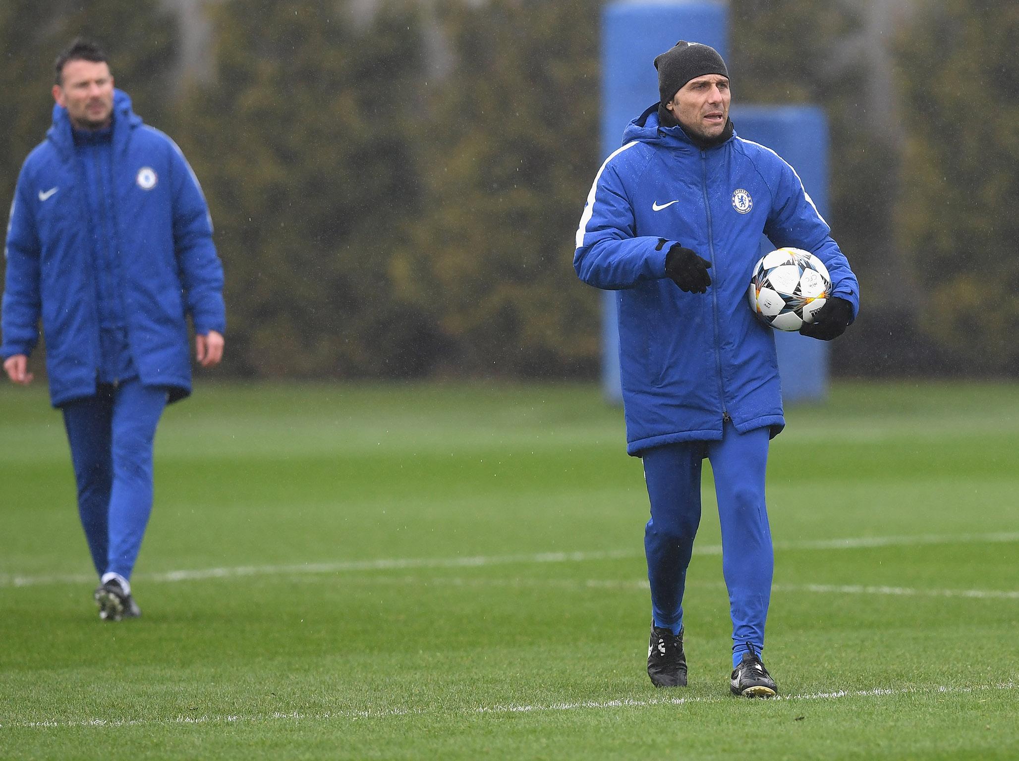 Antonio during Chelsea training at Cobham yesterday