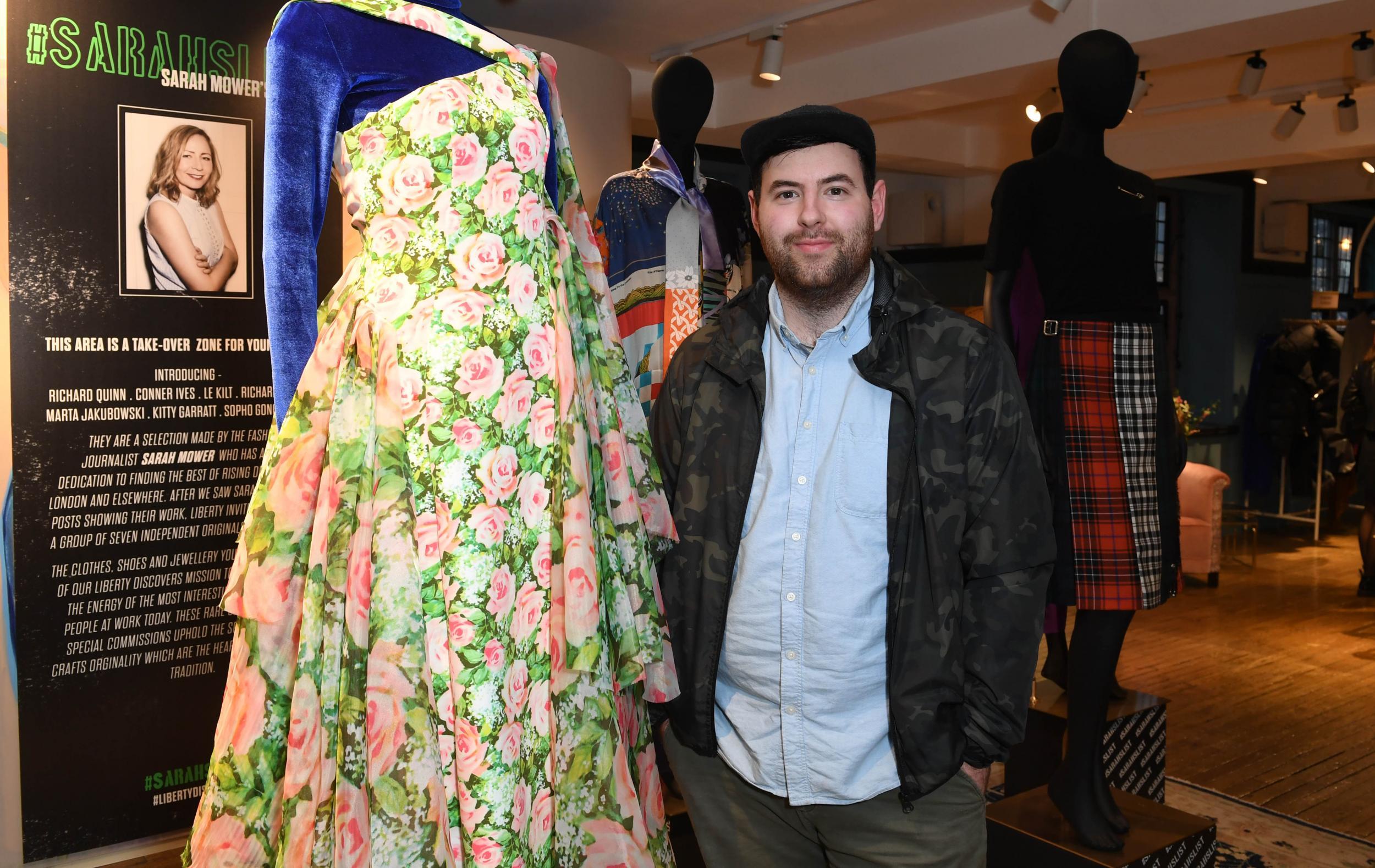 Designer Richard Quinn was the first recipient of the Queen Elizabeth II award for fashion design