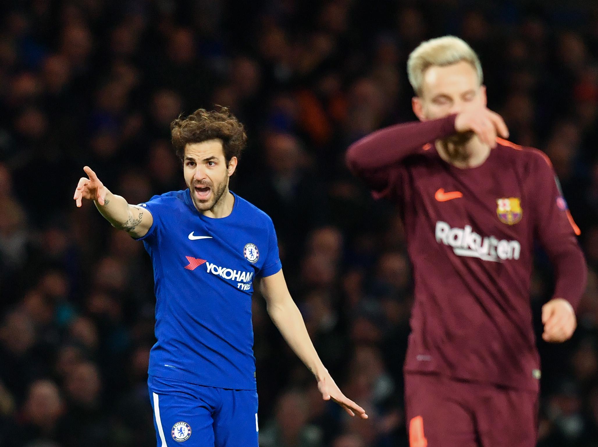 Cesc Fabregas directed Chelsea's midfield before his old team struck