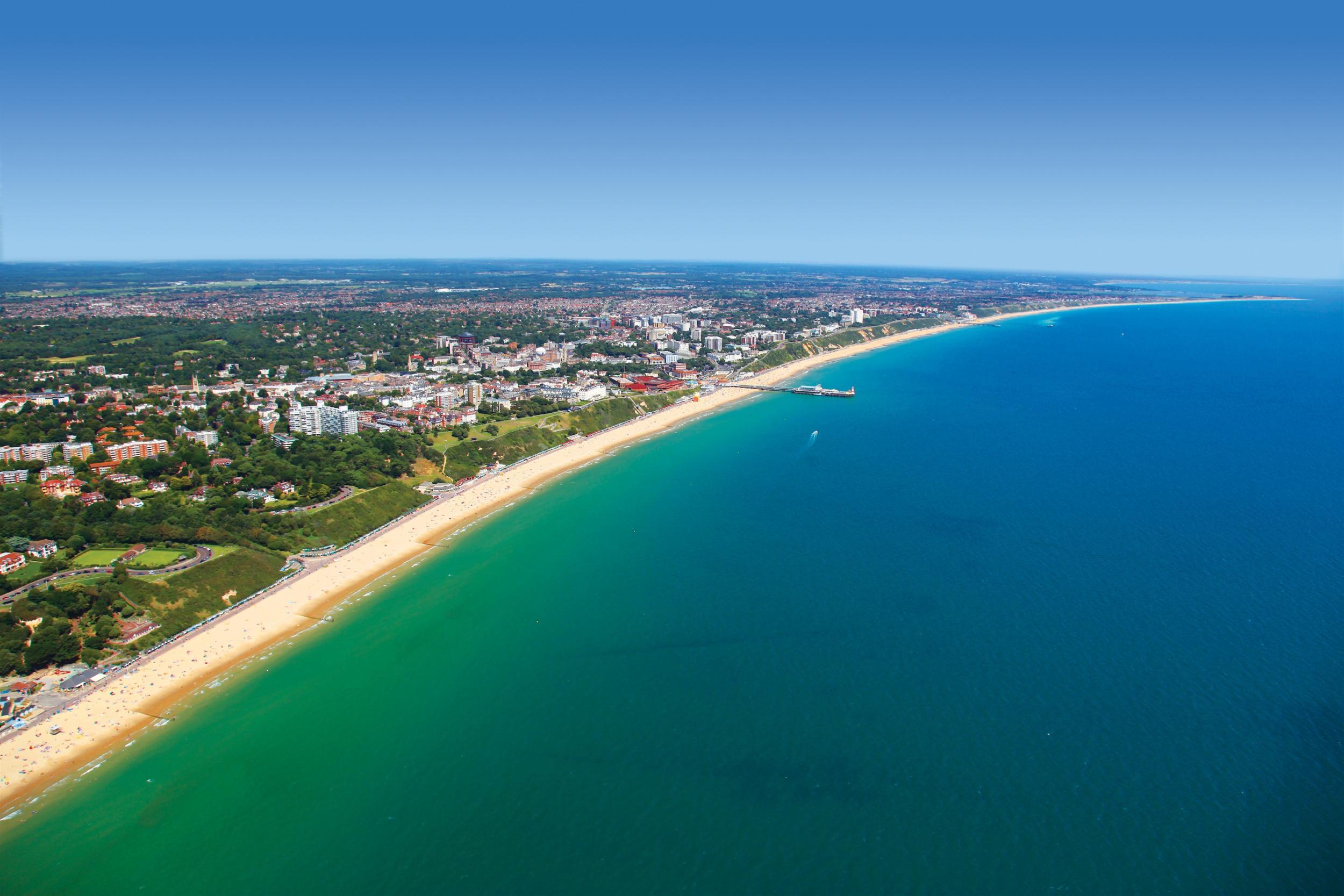 Bournemouth Beach stretches for 11 miles