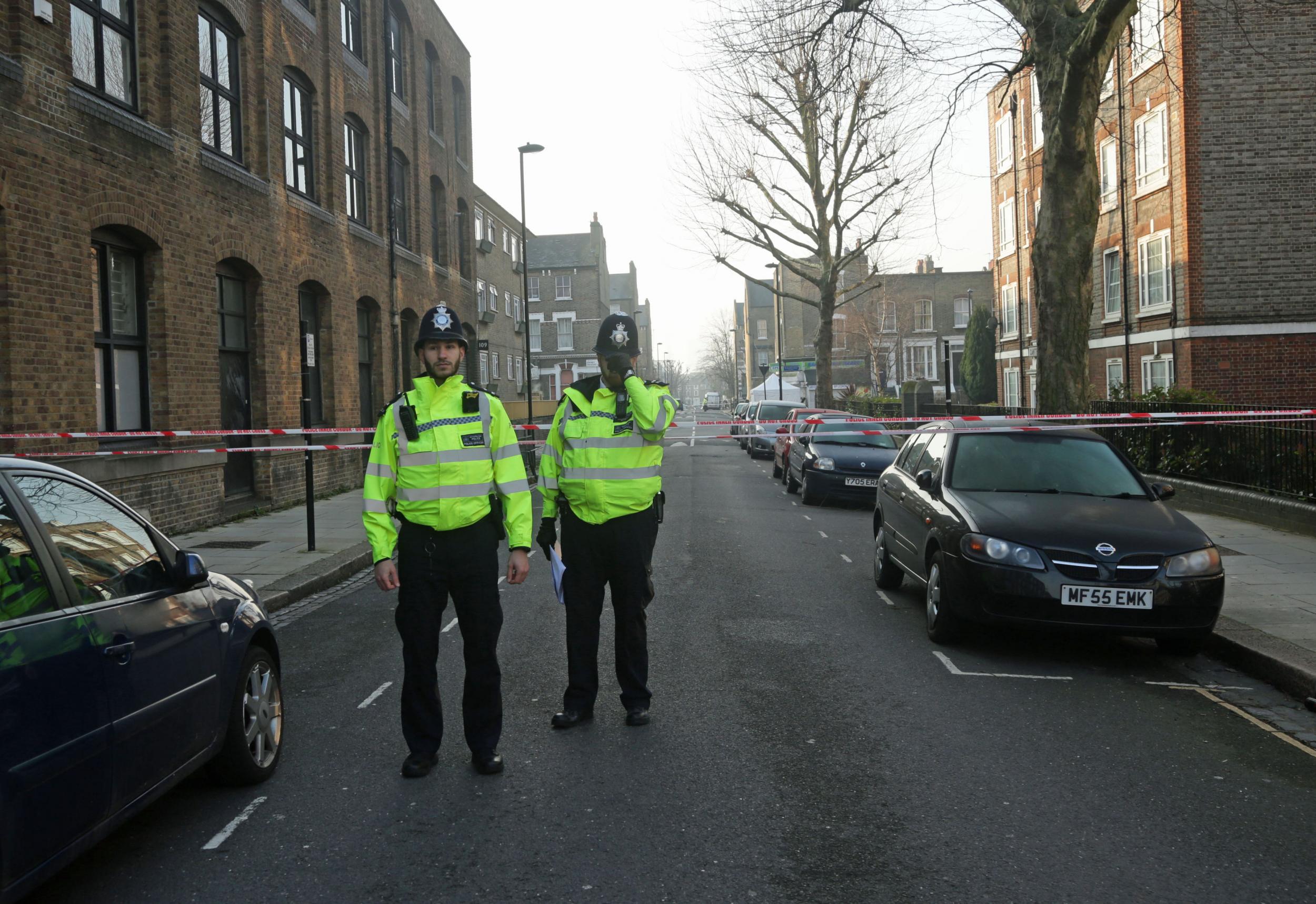 Police activity on Bartholomew Road in Camden, London, after a young man was fatally stabbed