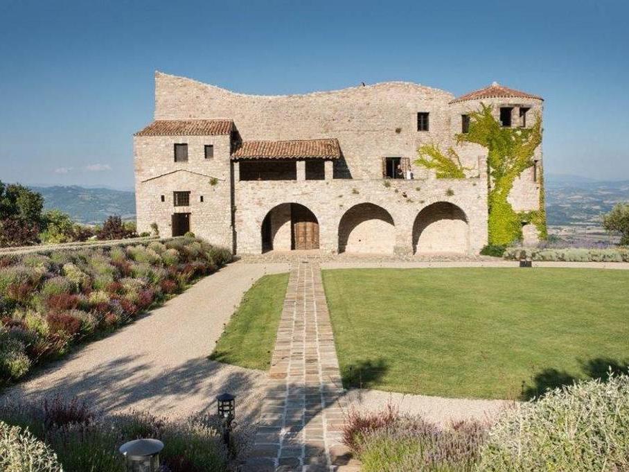 The winning bidder – and their friends – will enjoy panoramic views from an eight-bedroom castle near Perugia