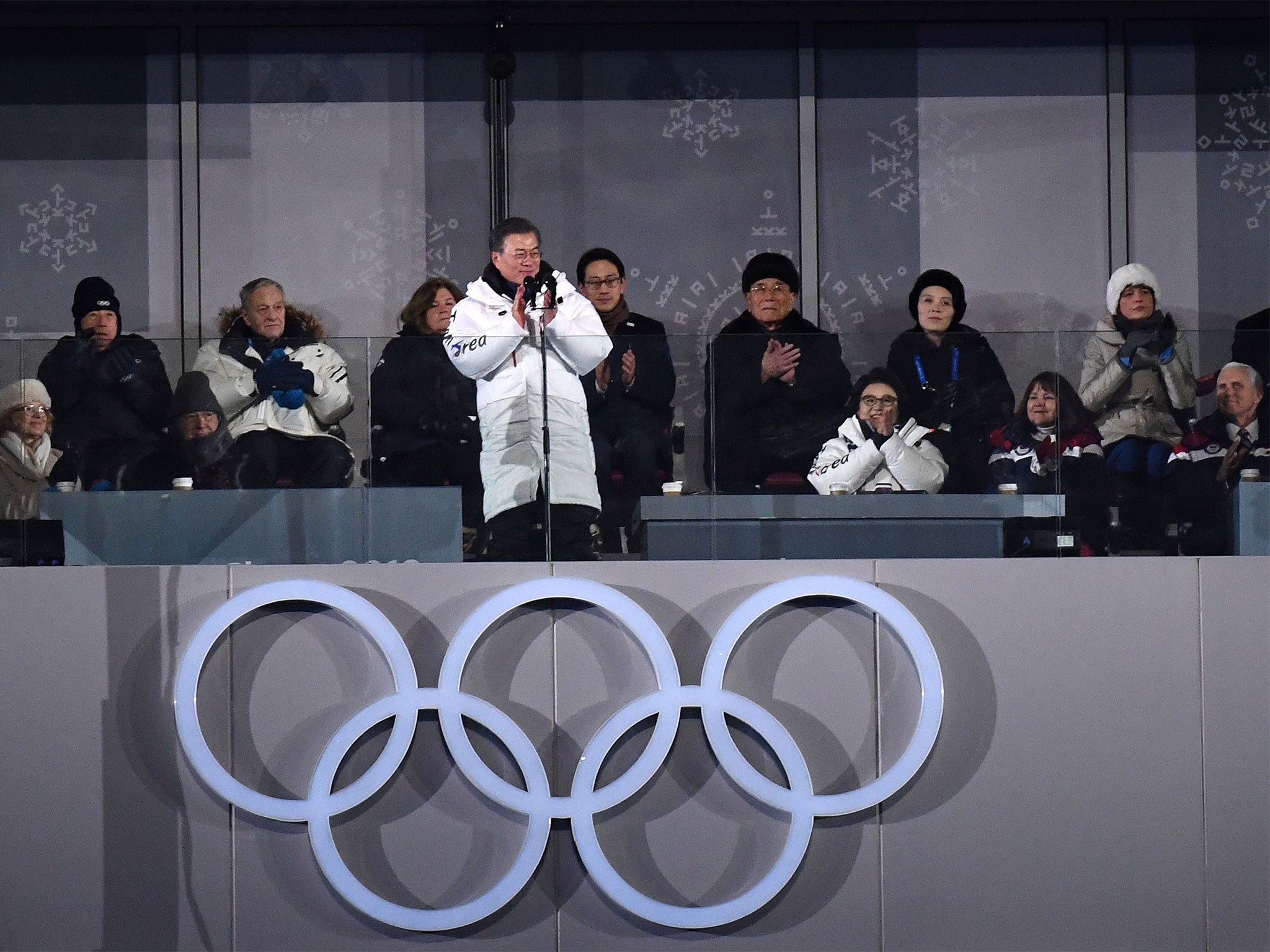 There were baby steps towards peace on the peninsula at the Opening Ceremony