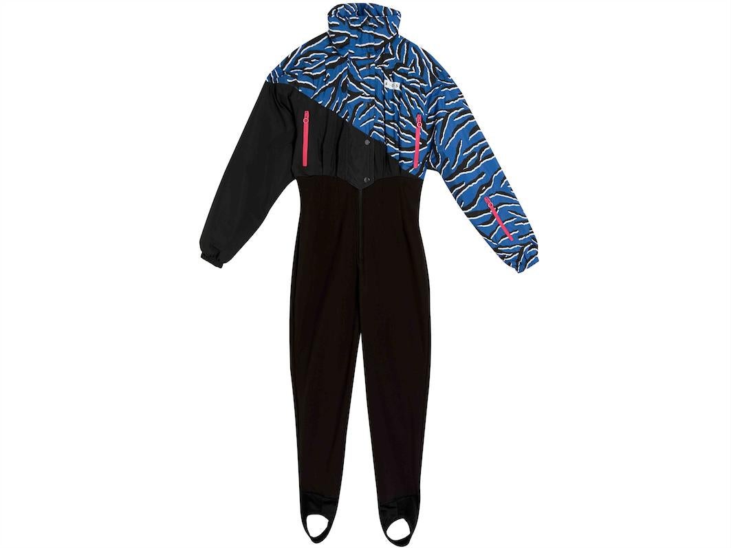 Asos 4505 Ski Jumpsuit in zebra print with funnel neck detail £100 asos.com
